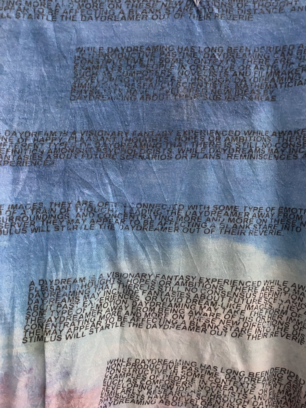 If Six Was Nine × Japanese Brand × Le Grande Bleu (L.G.B.) Dw2r poem tiedye tee Size US M / EU 48-50 / 2 - 3 Thumbnail