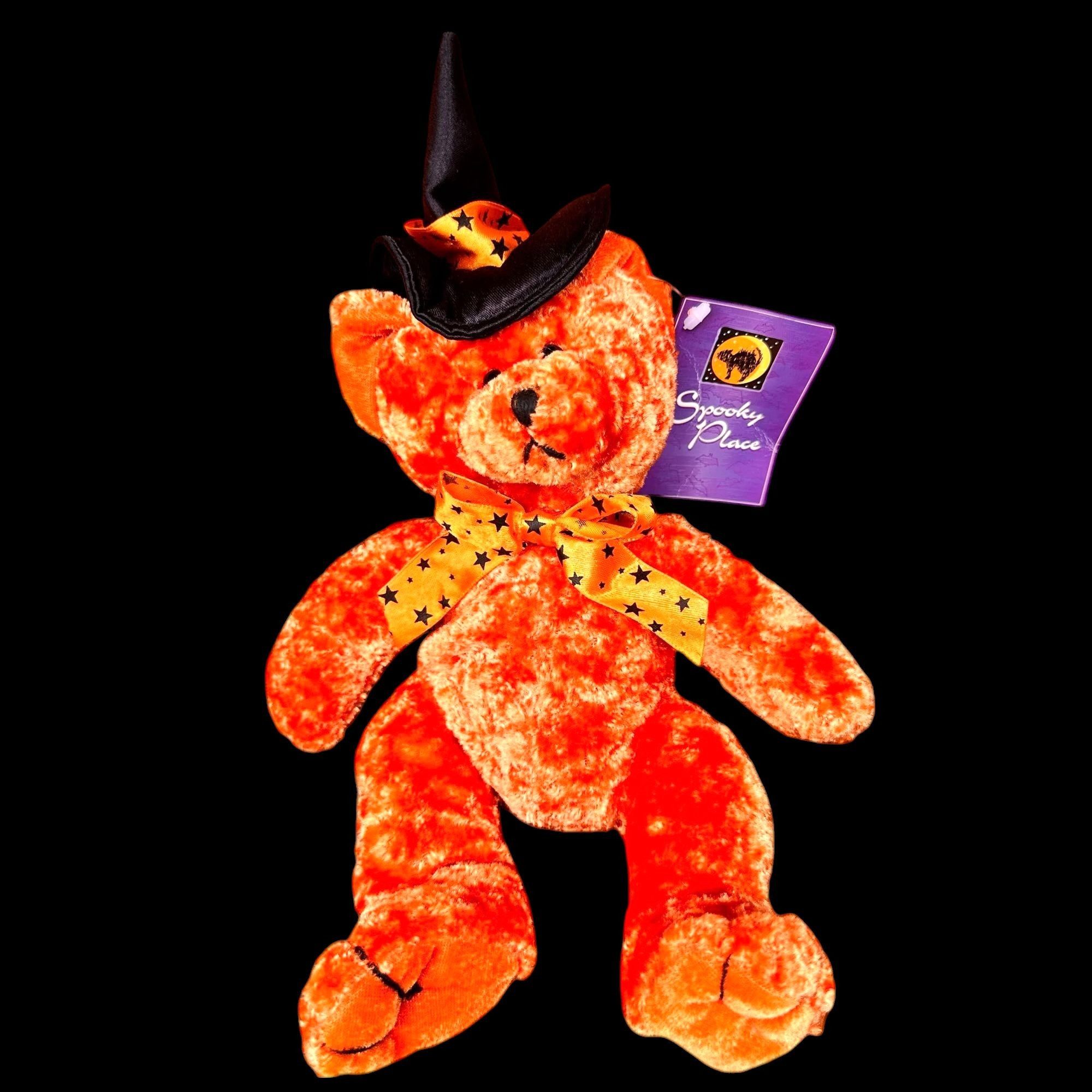 Vintage VTG 1988 Crista Collections Halloween Bear Plush NWT Orange Size ONE SIZE - 4 Thumbnail