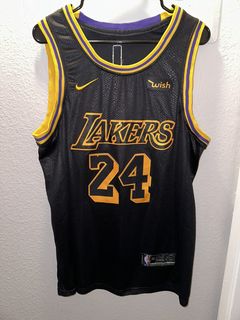 Kobe bryant black and gold outlet jersey