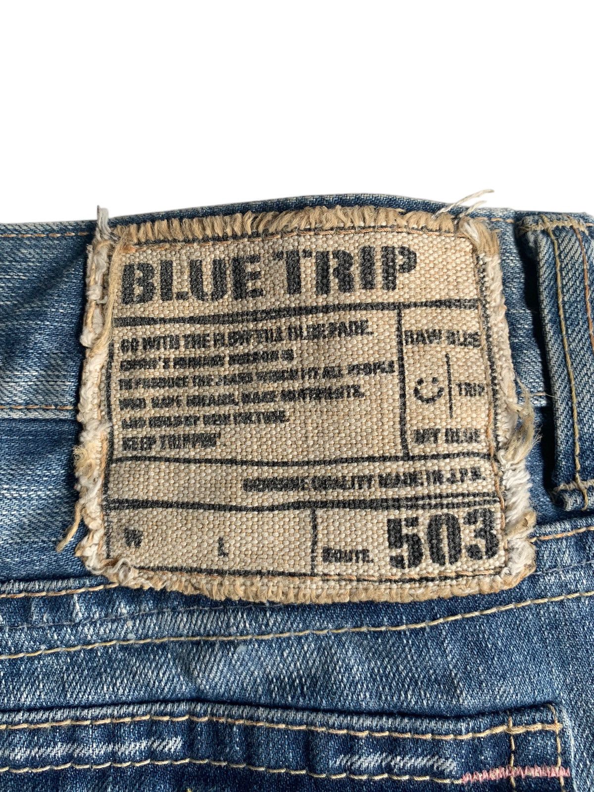 Edwin × Kapital × Vintage FLARE EDWIN 503 FADED PUNK STYLE DISTRESSED DENIM☠️🎌 Size US 30 / EU 46 - 10 Thumbnail