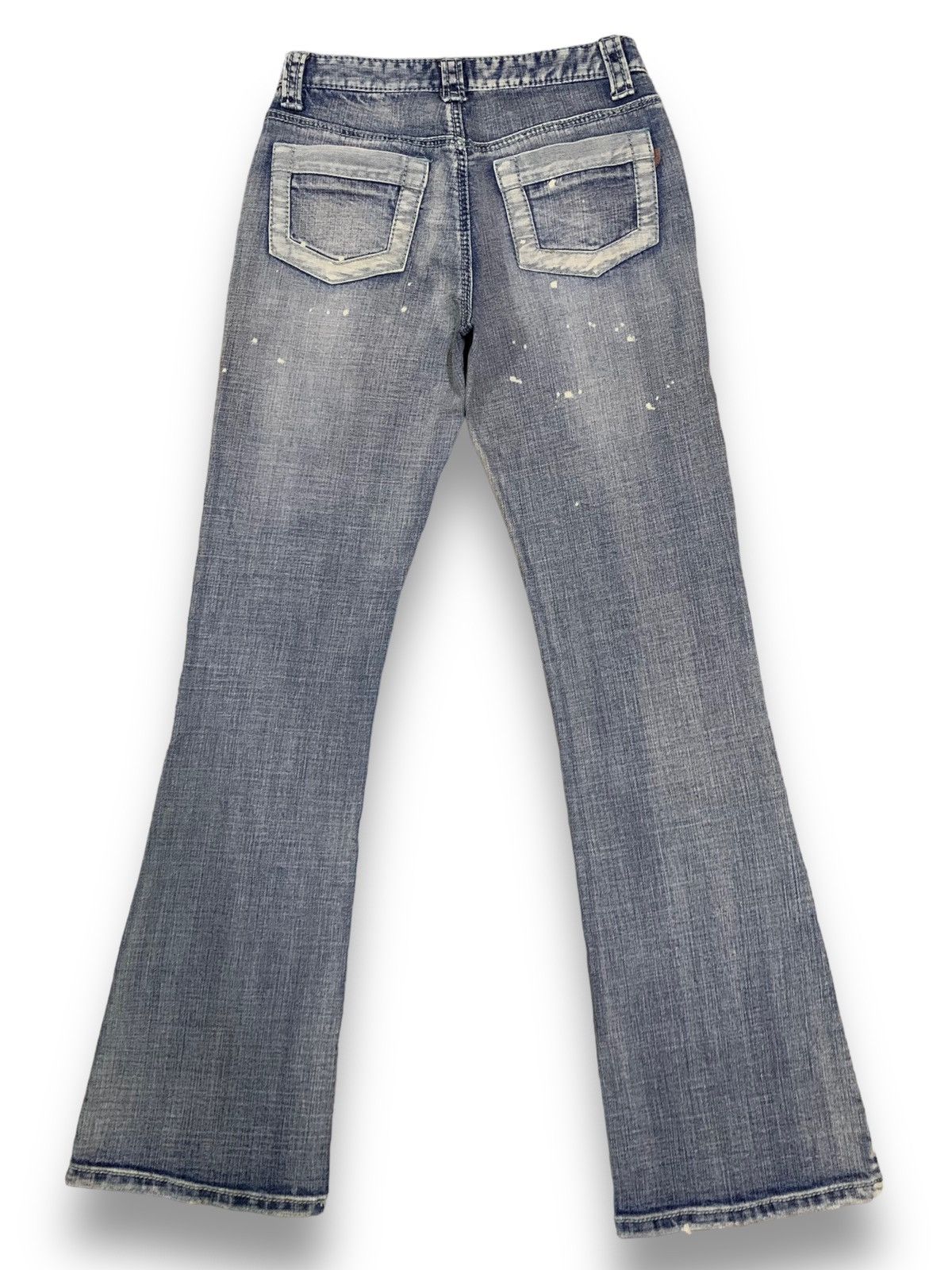 Japanese Brand Vintage Japanese OO Lala Sasson Blue Washed Flare Jeans Size 26" / US 2 / IT 38 - 2 Thumbnail