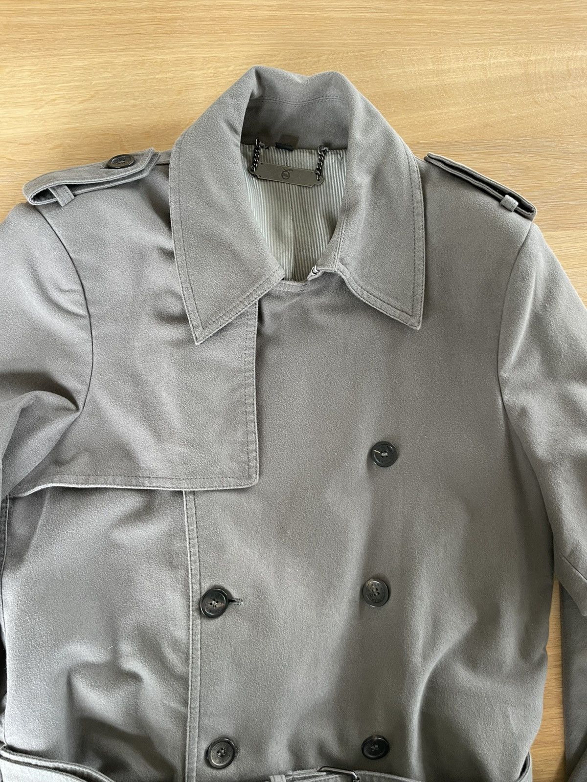 MCQ MCQ - Matte Grey Trenchcoat Size US M / EU 48-50 / 2 - 7 Thumbnail