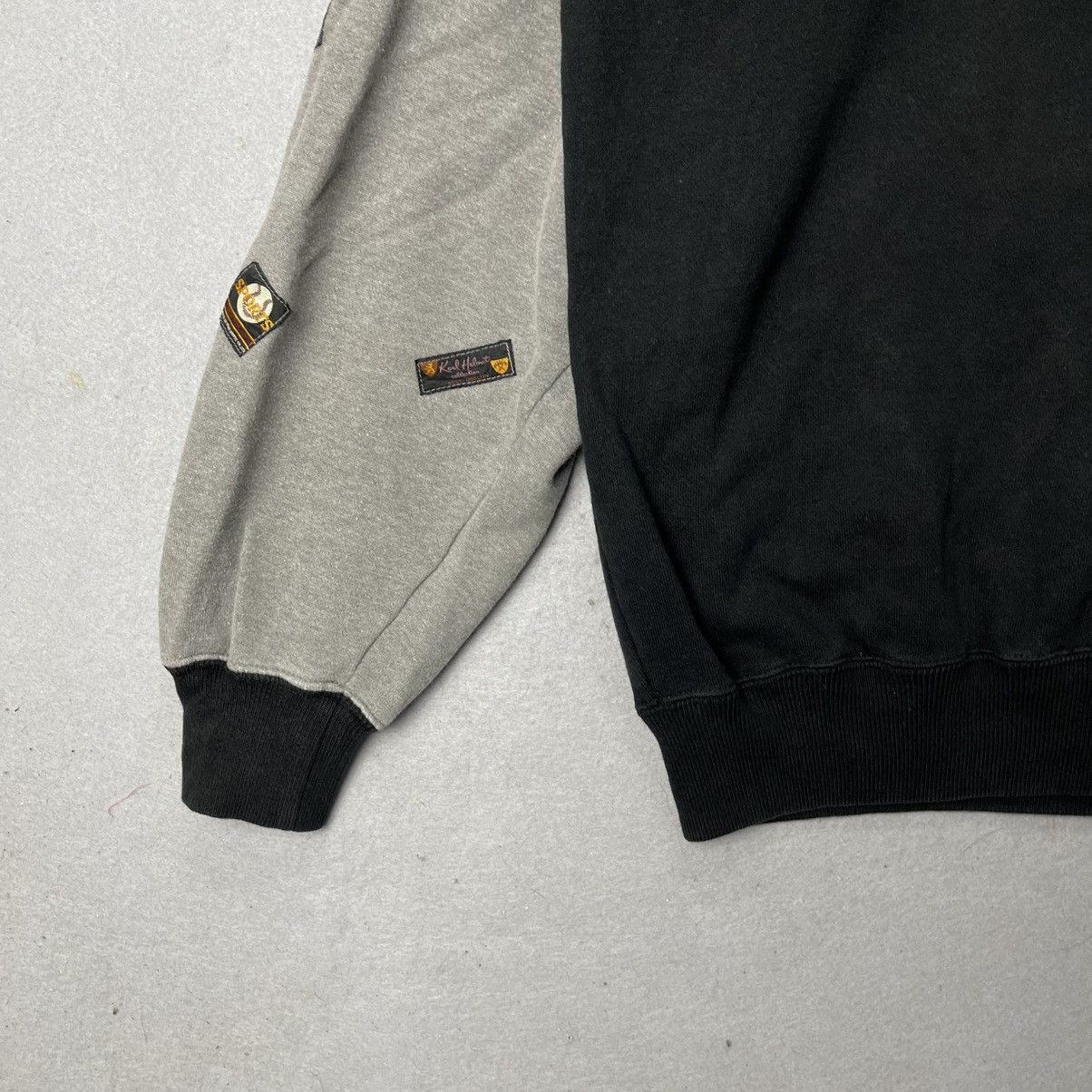 Karl Helmut Karl Helmut Collection Patchwork Sleeve Crewneck Sweatshirt Size US L / EU 52-54 / 3 - 6 Thumbnail