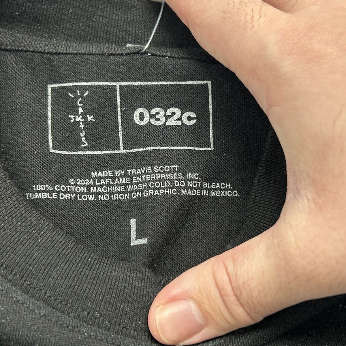 032c × Travis Scott Travis Scott X O32C X ComplexCon Black Tee Size US L / EU 52-54 / 3 - 3 Thumbnail