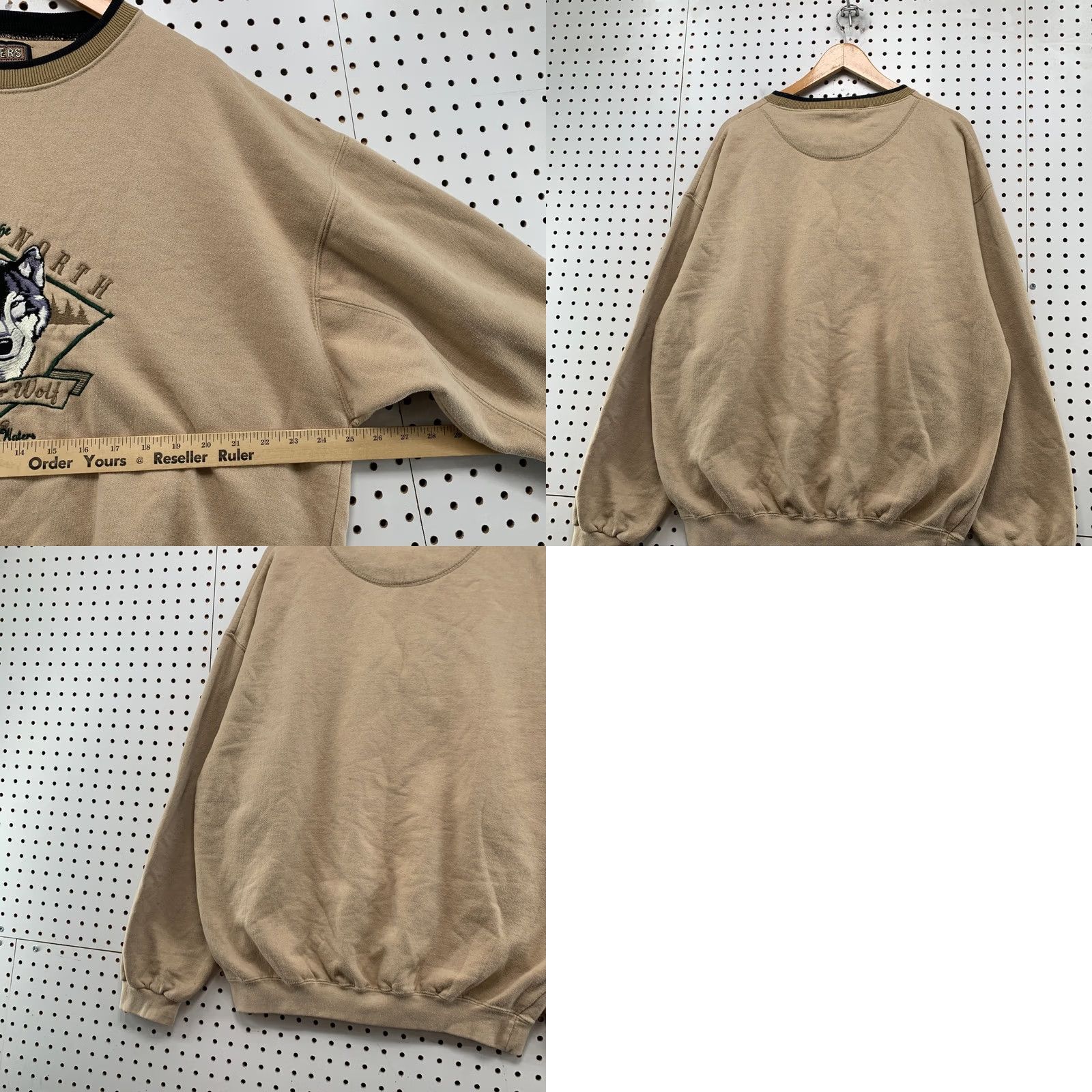 Vintage VINTAGE Headwaters Sweatshirt Mens XL Brown Wolf Nature Timberwolf Fleece Size US XL / EU 56 / 4 - 9 Thumbnail