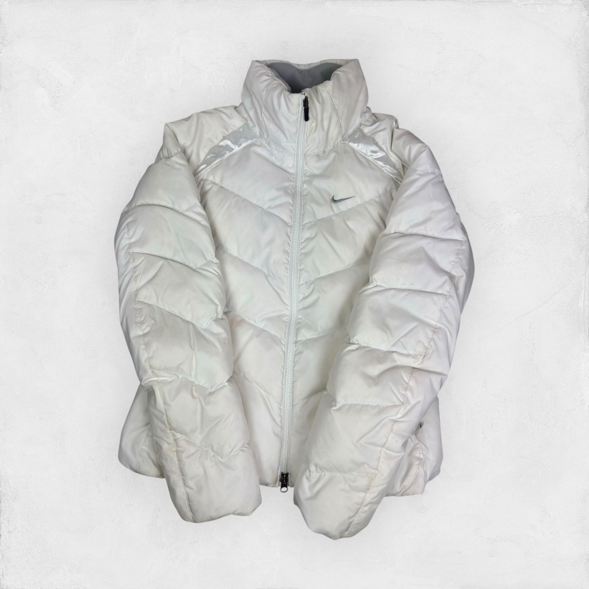 Nike Nike The Athletic Dept Women's White Puffer Jacket S (4-6) Size S / US 4 / IT 40 - 1 Thumbnail