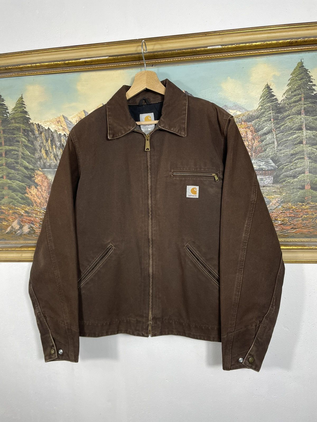 Carhartt Carhartt Retro 00s Denim Jacket Distressed Workwear Skate Size US S / EU 44-46 / 1 - 3 Thumbnail