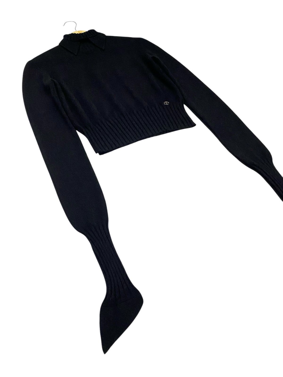 Chanel Chanel Black Cashmere High Neck Peak Sweater Size M / US 6-8 / IT 42-44 - 22 Thumbnail
