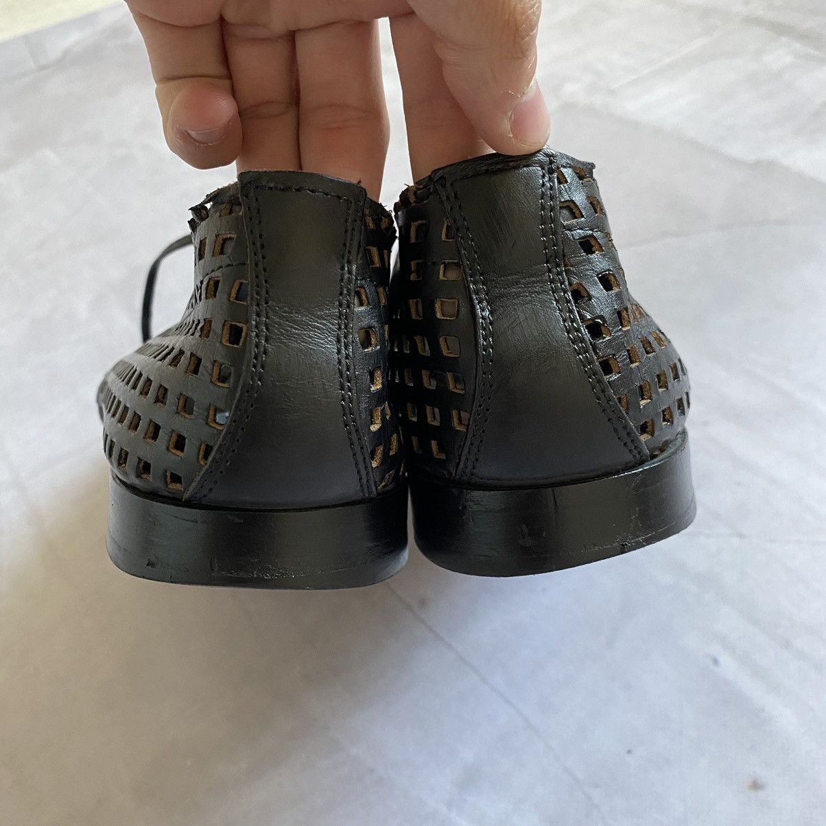 Dolce & Gabbana Archive Vintage Dolce Gabbana Leather Avant-Garde Shoes Size US 11 / EU 44 - 6 Thumbnail
