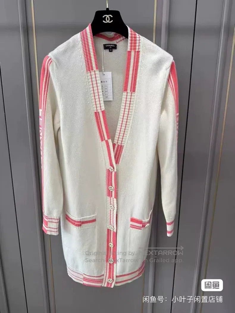 Chanel Chanel White cardigan coat Size XS / US 0-2 / IT 36-38 - 1 Thumbnail