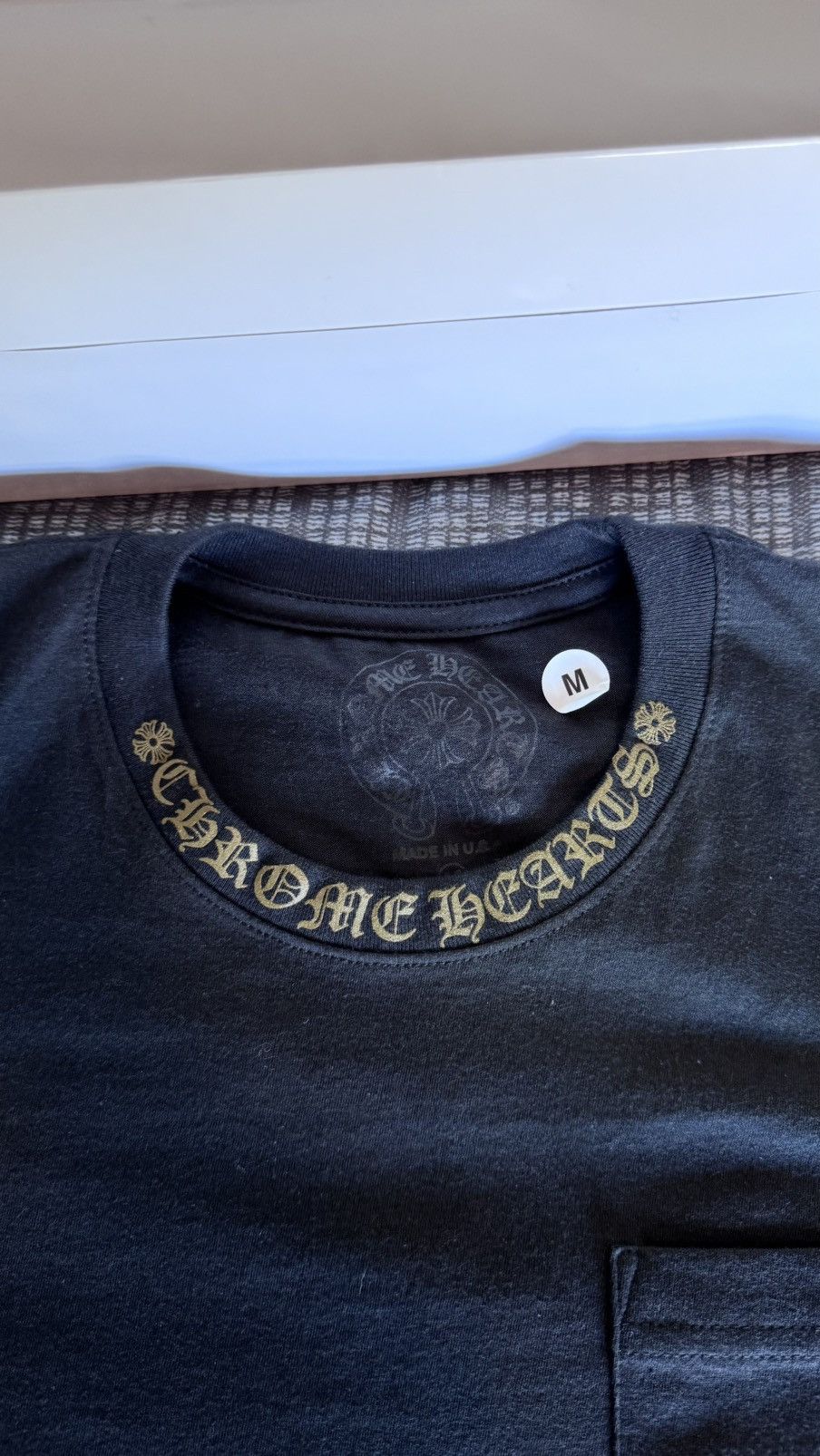Chrome Hearts CHROME HEARTS ARMY GREEN NECK LOGO TEE Size US M / EU 48-50 / 2 - 2 Thumbnail