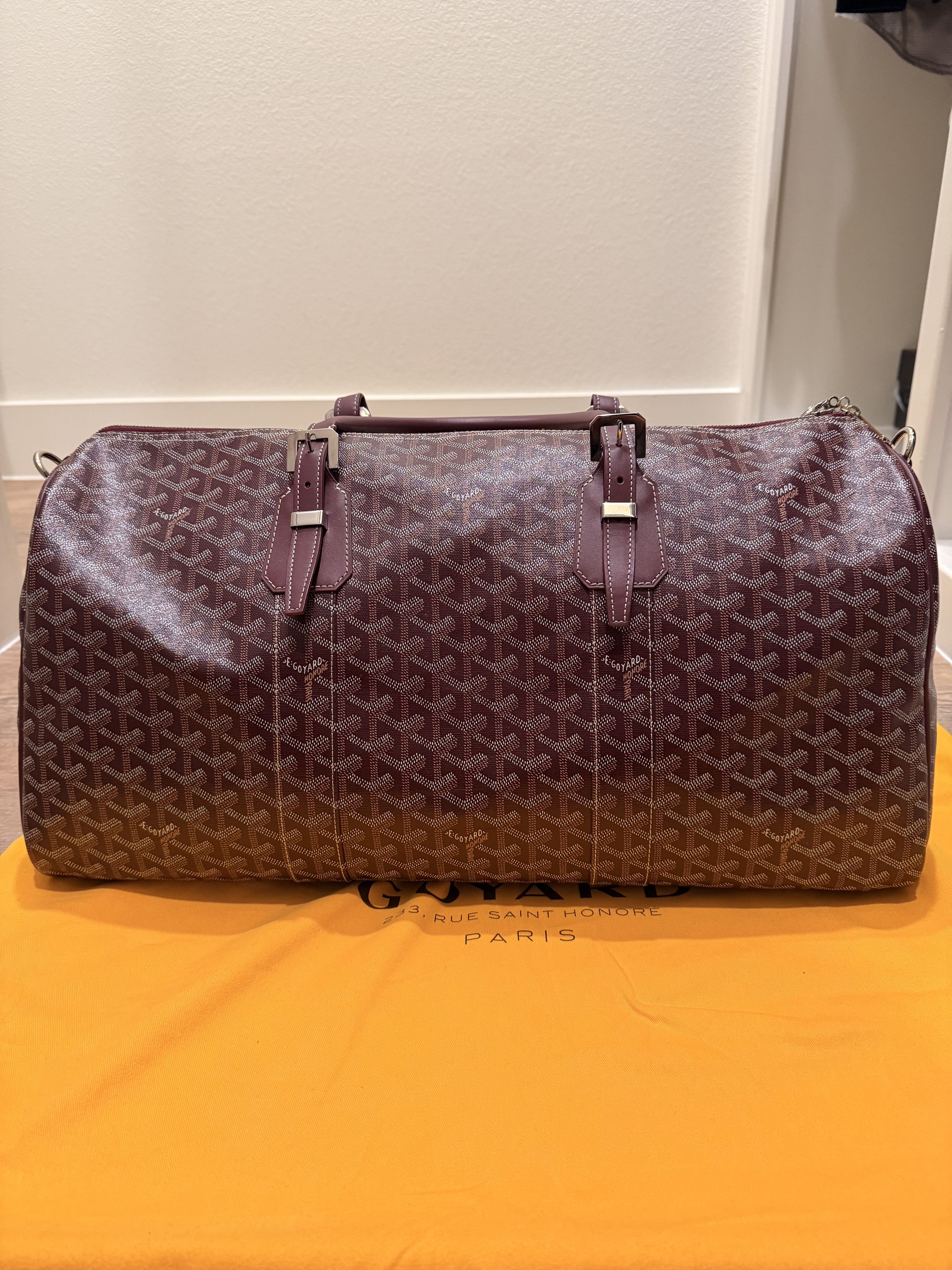 Goyard Boston 50 Burgundy Size ONE SIZE - 1 Thumbnail