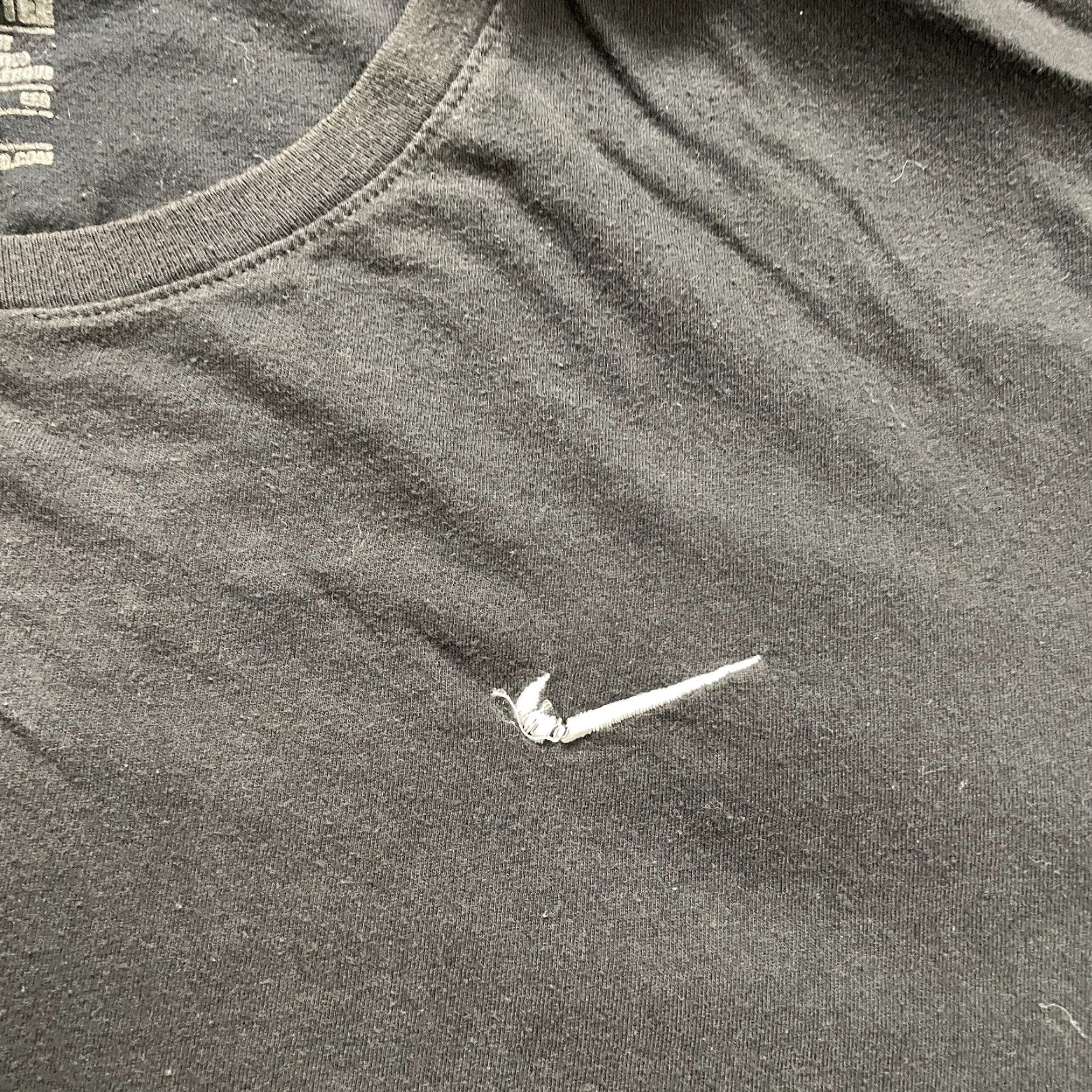 Nike VINTAGE Nike T-Shirt Men XXL Black Solid Crew Neck Cotton Short Sleeve Sports Casual Size US XXL / EU 58 / 5 - 4 Thumbnail