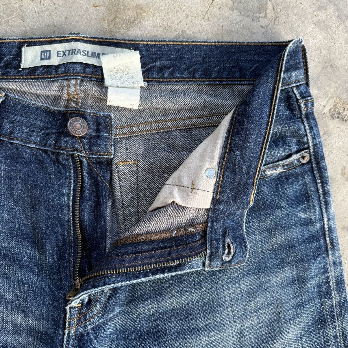 Gap W34x31 Vintage Gap Slim Fit Faded Mud wash Denim Jean Size US 34 / EU 50 - 8 Thumbnail