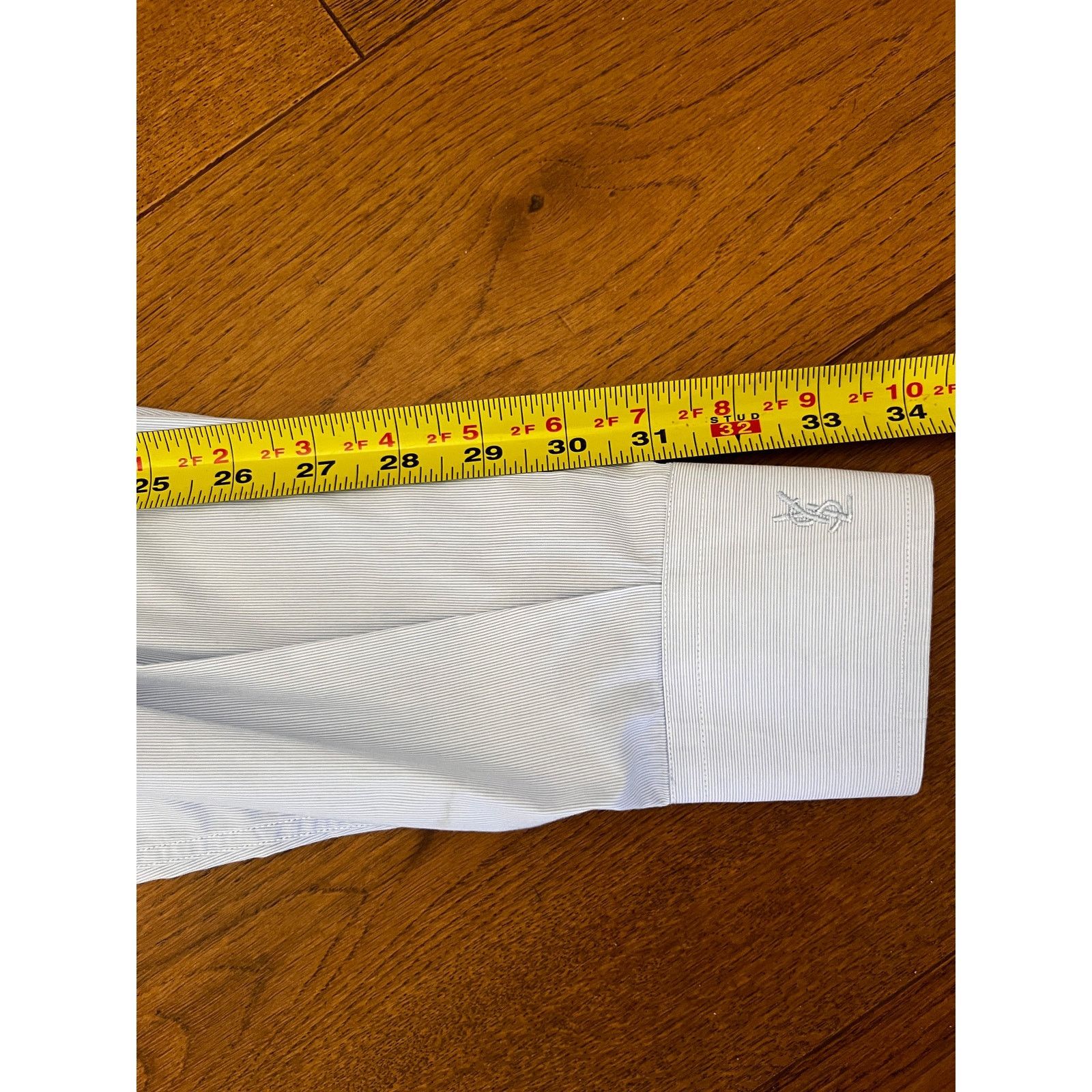 Yves Saint Laurent Yves Saint Laurent Pour Homme Shirt 18/45 Light Blue Size US XXL / EU 58 / 5 - 8 Thumbnail