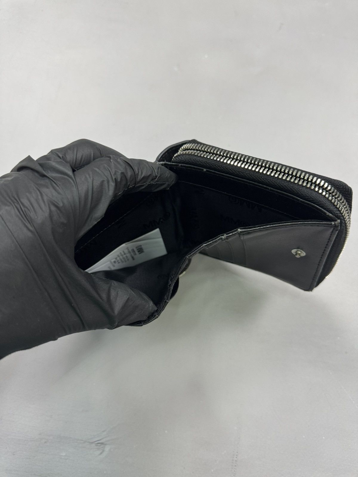 MM6 × Maison Margiela Mm6 Maison Margiela Chart Zip-Up Wallet(Black/OS) Size ONE SIZE - 6 Thumbnail