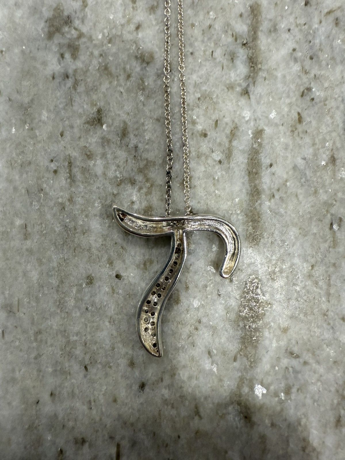 Tiffany & Co. *RARE* Tiffany & Co. Silver and Diamond “T” Necklace Size ONE SIZE - 3 Thumbnail