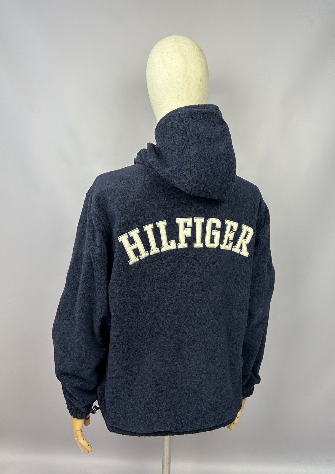 Tommy Hilfiger × Vintage Tommy Hilfiger Big Logo Reversible Vintage Fleece Jacket 90s Size US S / EU 44-46 / 1 - 16 Thumbnail