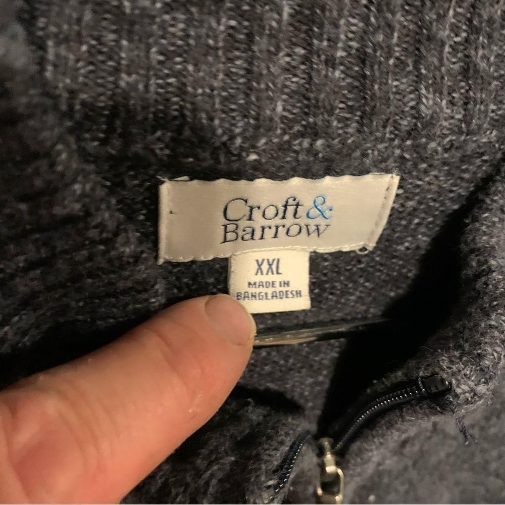 Croft & Barrow Croft & Barrow 3/4 Zipper Sweater Size US XXL / EU 58 / 5 - 2 Thumbnail