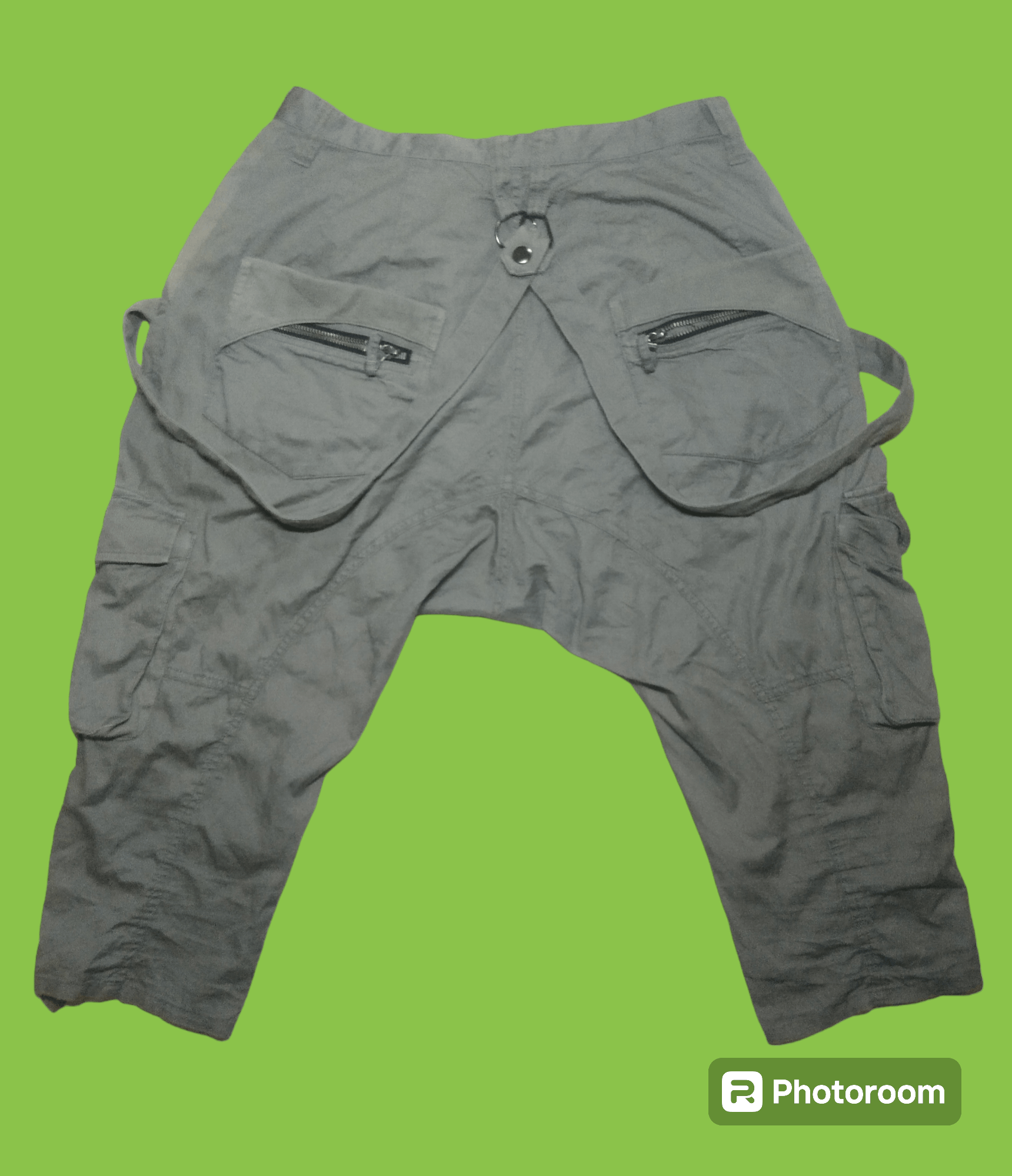 Japanese Brand × PPFM PPFM Dropped Crotch Drawstring Parachute Short Pants Size US 31 - 2 Thumbnail