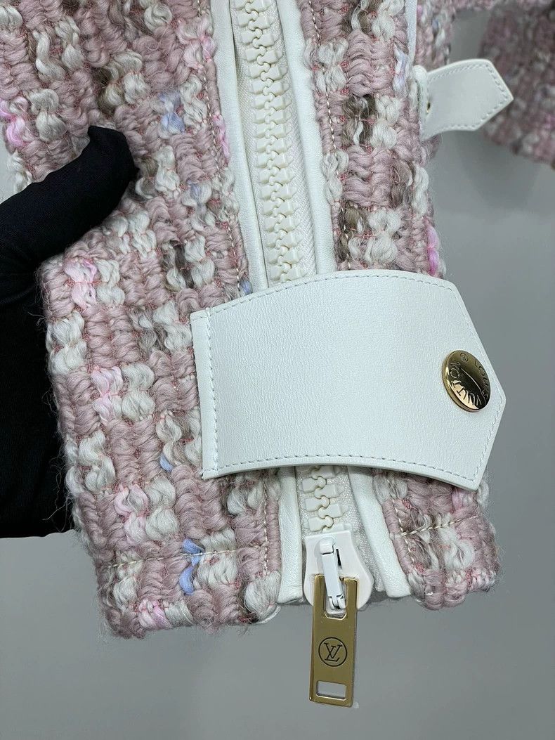 Louis Vuitton Louis Vuitton Pink tweed zip-up jacket 2504-Nextarrow Size XS / US 0-2 / IT 36-38 - 3 Thumbnail
