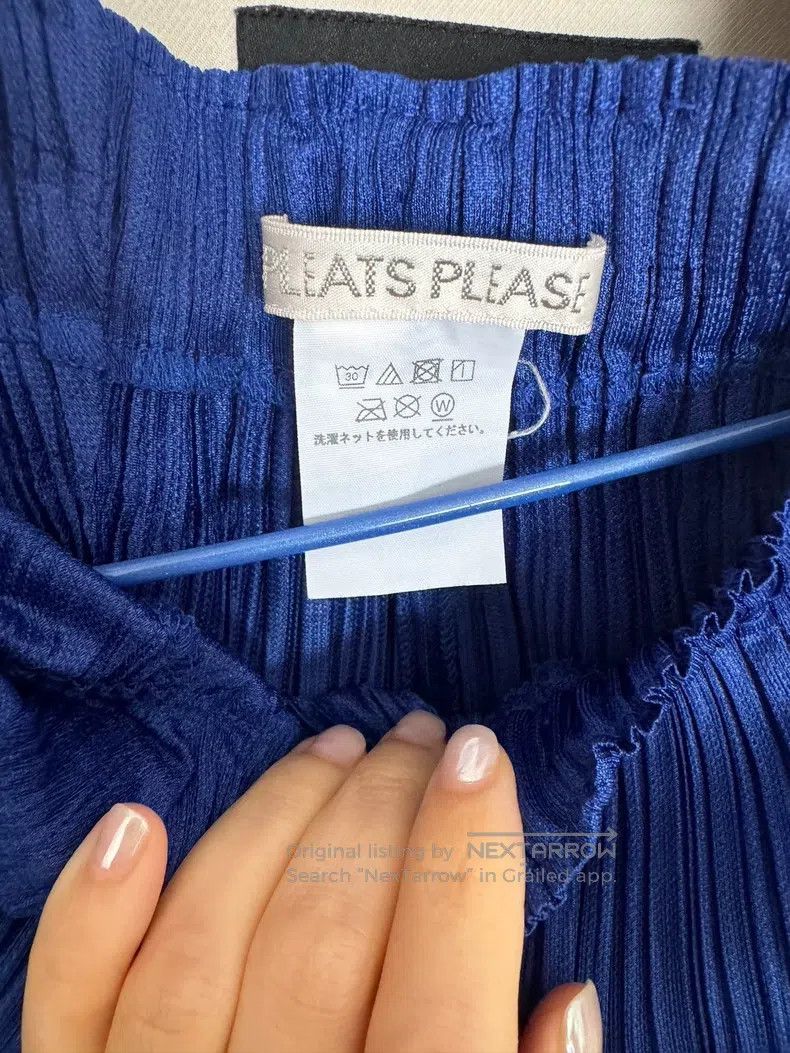 Issey Miyake Issey Miyake size:3 Blue Pants Size 23" - 2 Thumbnail