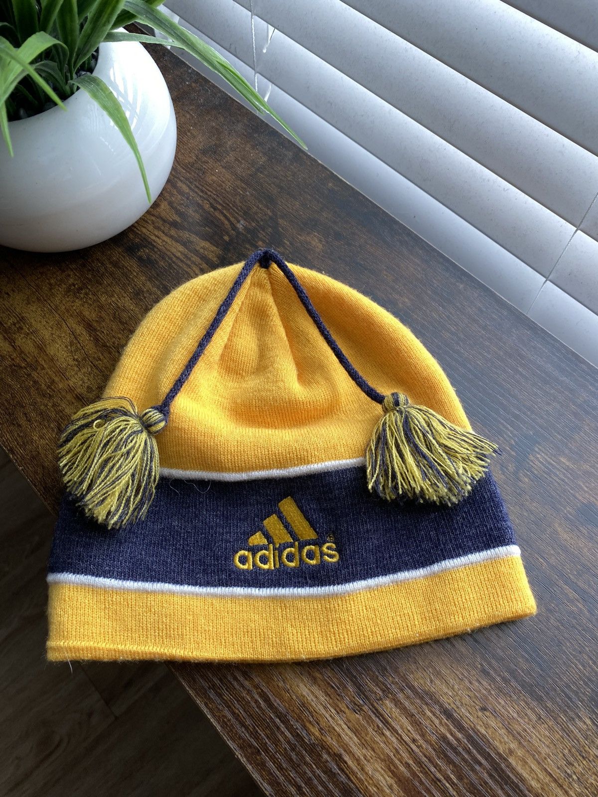 Adidas Vintage 90s Adidas Skully Beanie Size ONE SIZE - 2 Thumbnail