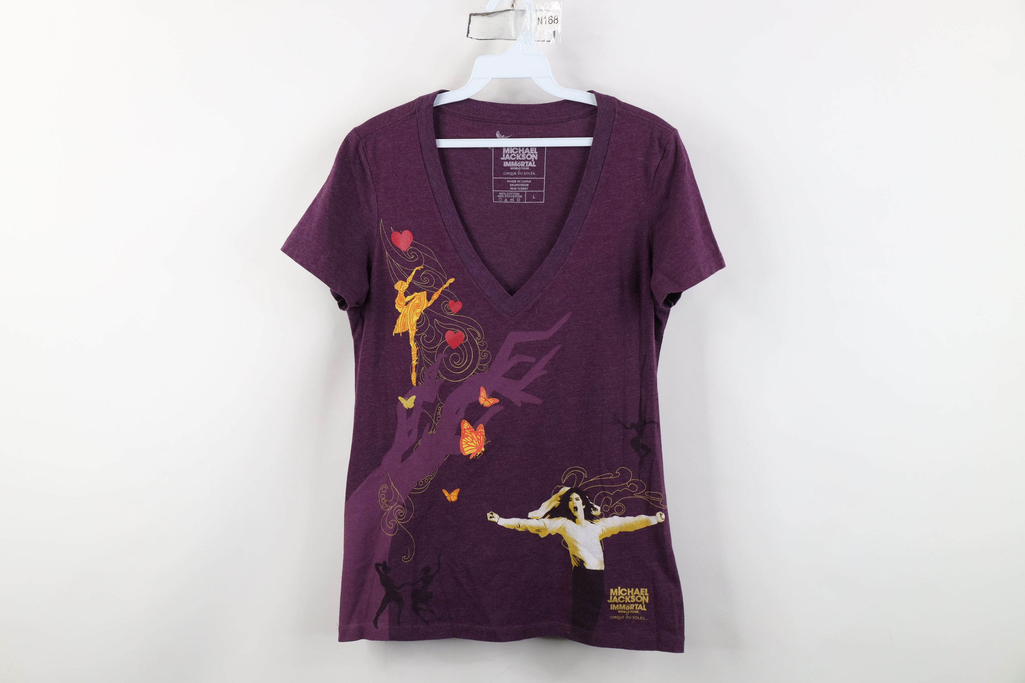 Vintage Cirque du Soleil Michael Jackson Immortal World Tour T-Shirt Size L / US 10 / IT 46 - 1 Thumbnail