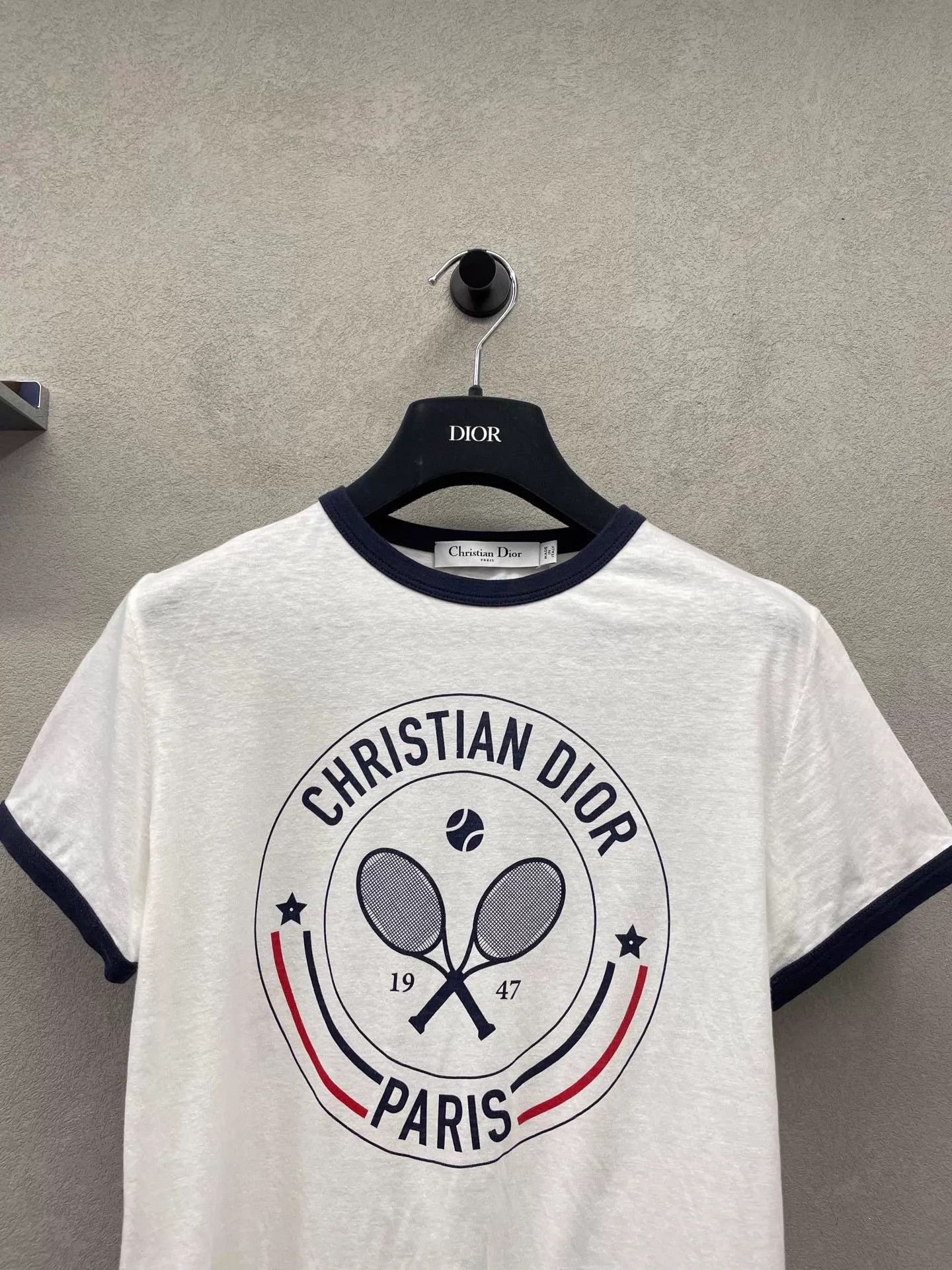Dior DIOR Classic Linen Tennis Print Short Sleeve Size XS / US 0-2 / IT 36-38 - 4 Thumbnail