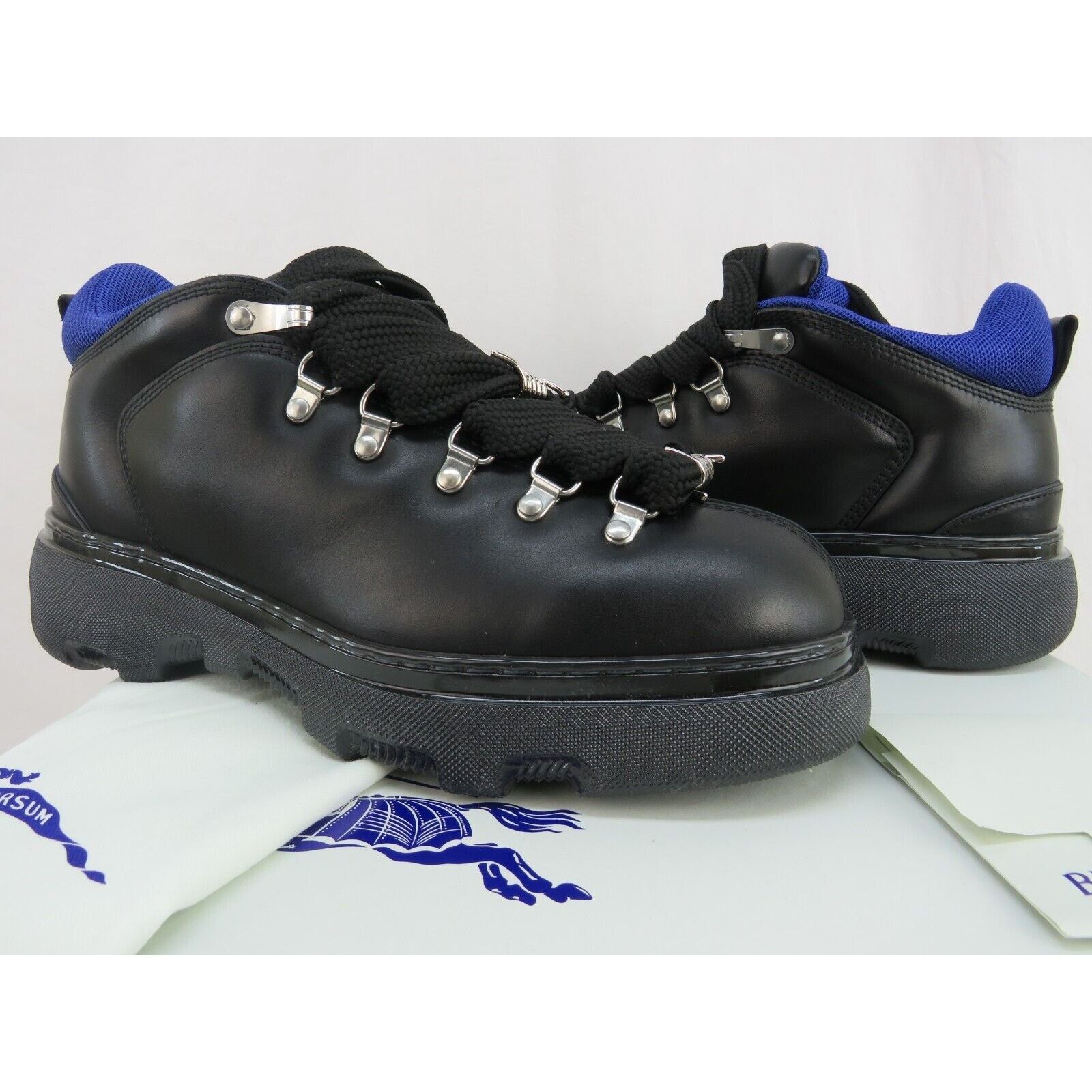 Burberry BURBERRY TREK BLACK LEATHER LACE HIKING BOOTS US 13 46 ITL Size US 13 / EU 46 - 10 Thumbnail