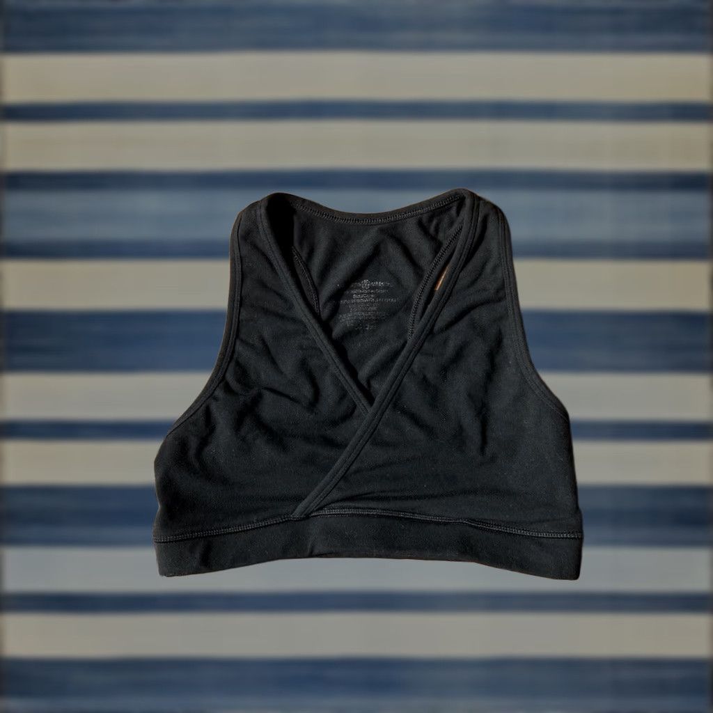 Lululemon VINTAGE Lululemon Plunge Sports Bra Women’s 6? Small? Black Gym Running Size ONE SIZE - 1 Thumbnail