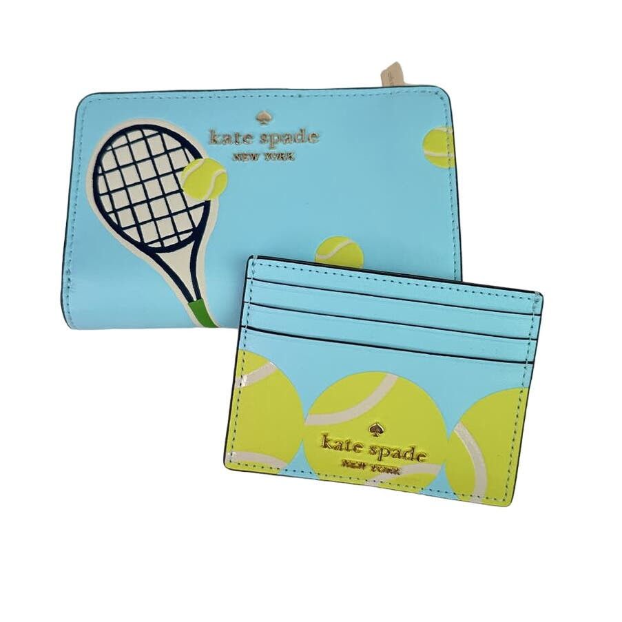 image of Kate Spade Grand Slam Tennis Medium Wallet And Card Holder, Women's