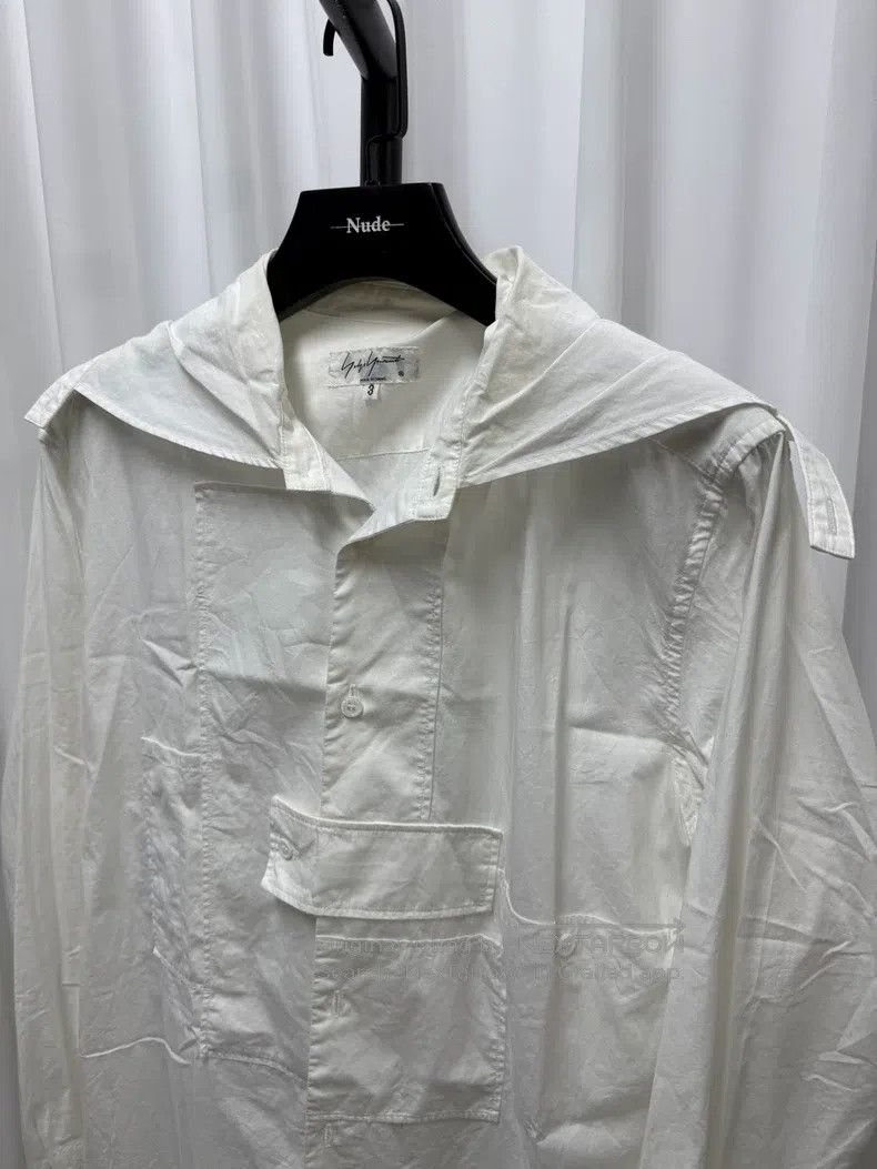 Yohji Yamamoto YOHJI YAMAMOTO Lapel patch long shirt 3 yards neckline sli Size US L / EU 52-54 / 3 - 2 Thumbnail