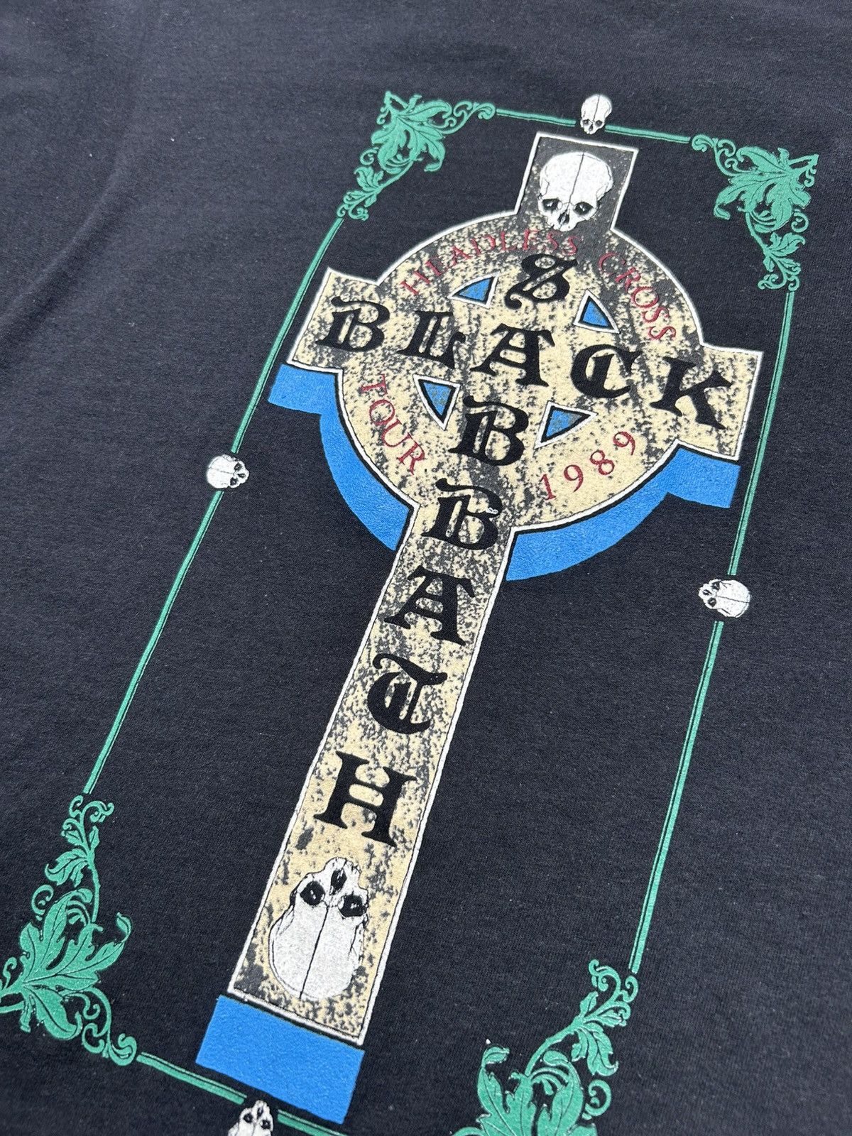 Band Tees Black Sabbath Ozzy Osbourne Headless Cross Tour 1989 T-Shirt Size US XL / EU 56 / 4 - 14 Thumbnail