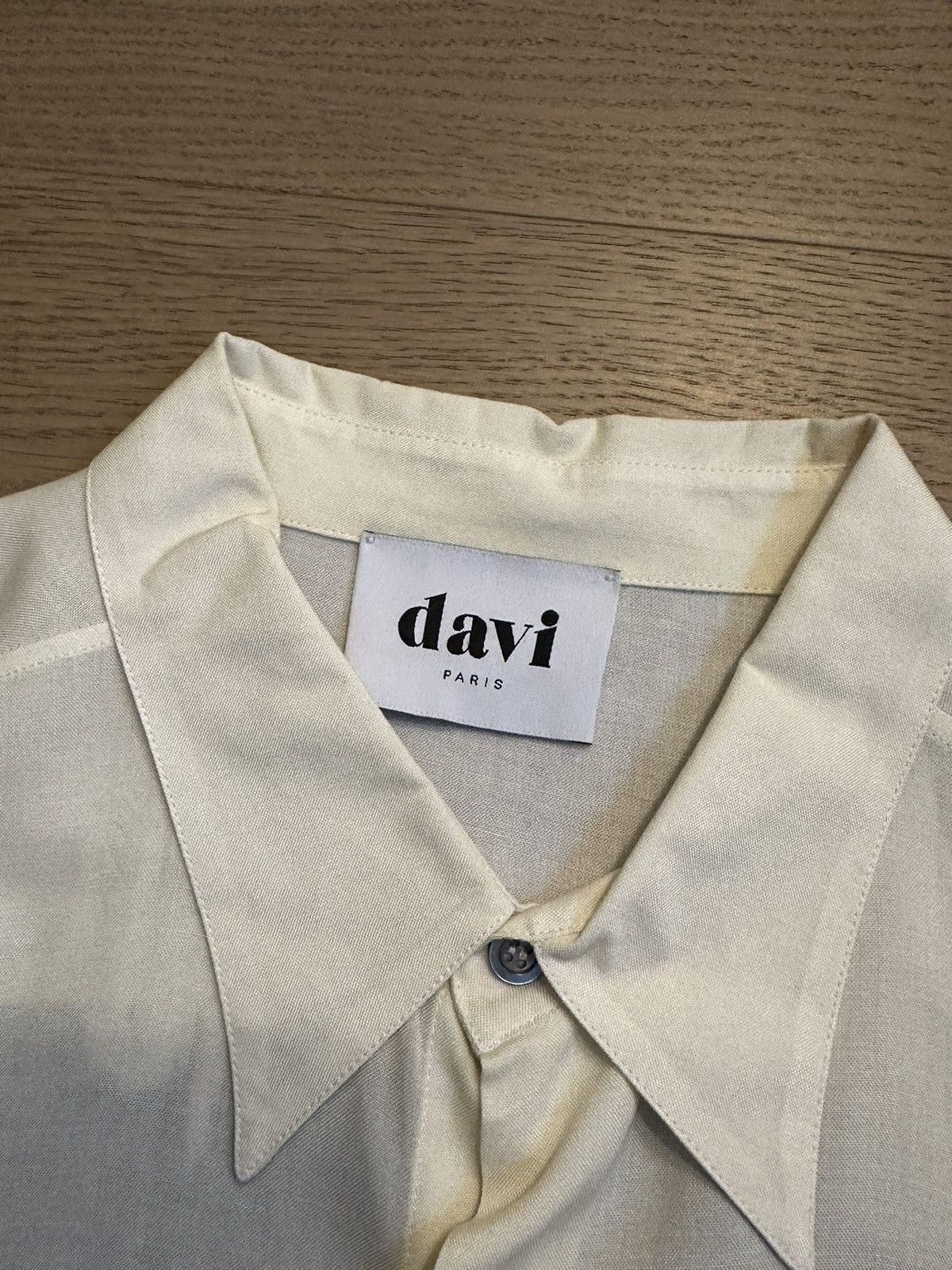 SSENSE Davi Paris White Paint Button-Up Size US S / EU 44-46 / 1 - 3 Thumbnail
