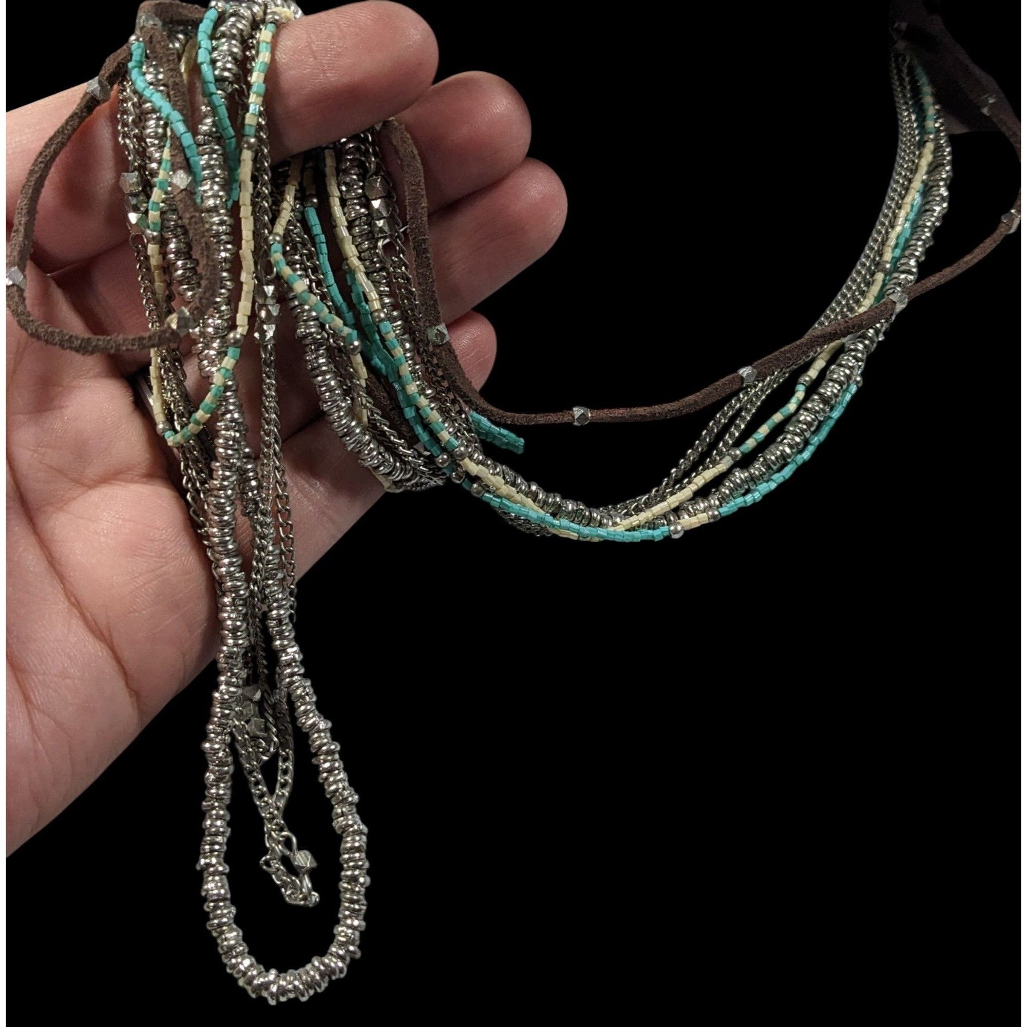 Other Jean Day Western Multilayer Bohemian Bead And Chain Necklace Size ONE SIZE - 5 Thumbnail