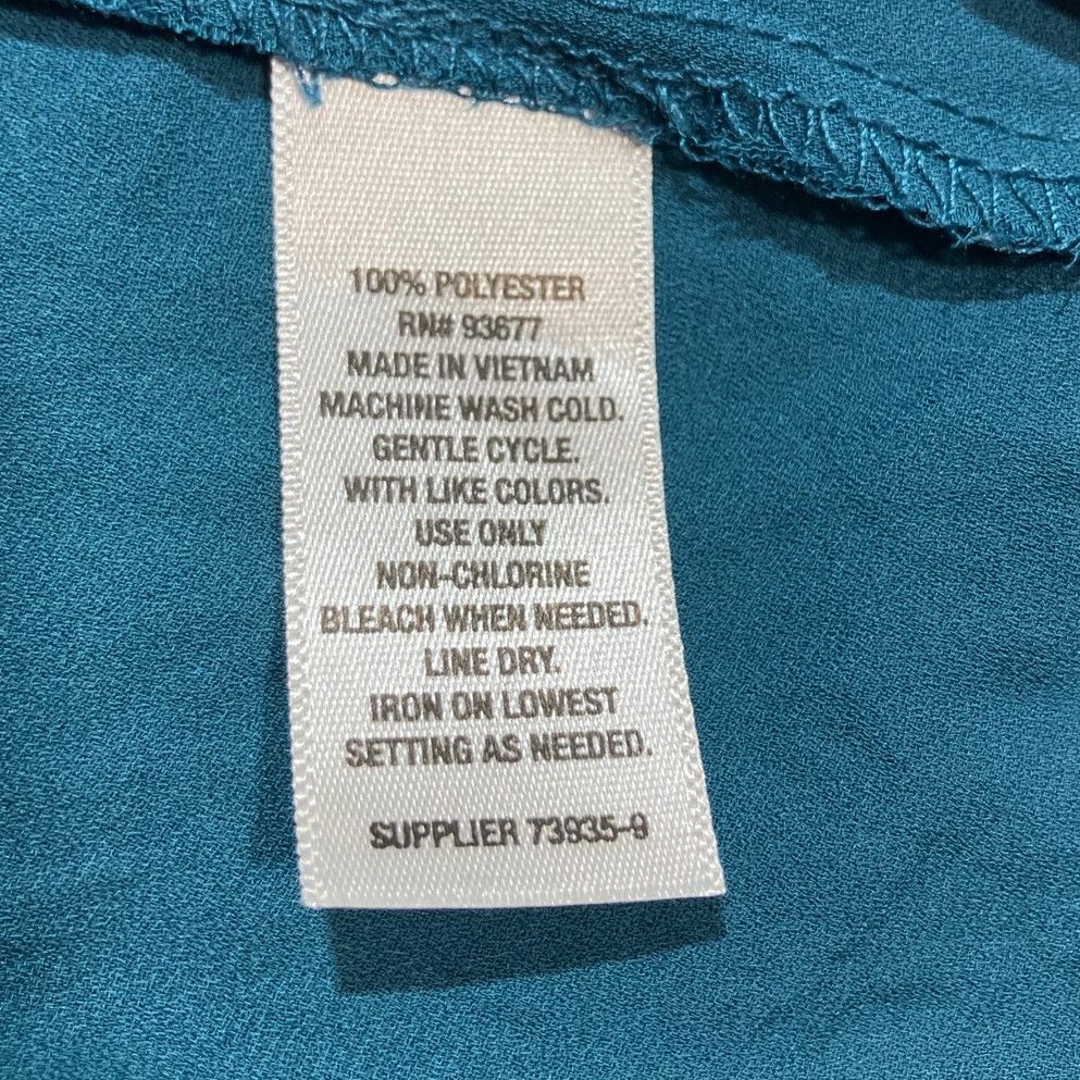 Other a.n.a. A New Approach Teal Blue Collared Tunic Blouse XL Size XL / US 12-14 / IT 48-50 - 8 Thumbnail
