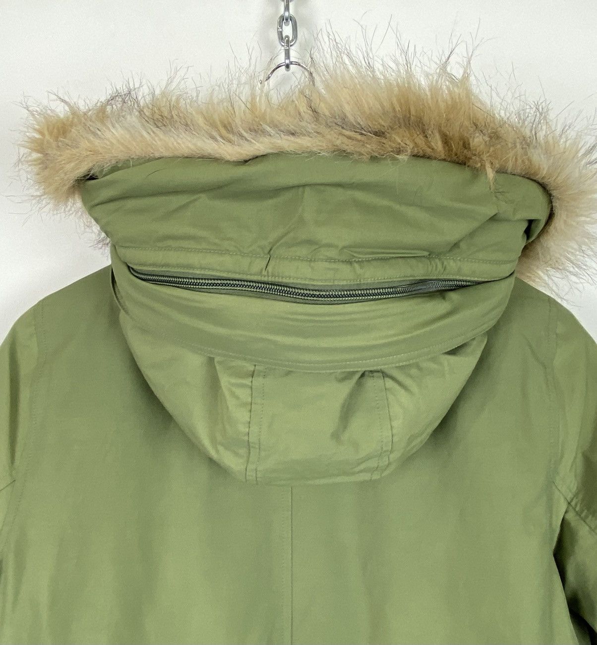 Levi's Levi’s Full Zip Parka Jacket Faux Fur Hood Size S Green Top Size S / US 4 / IT 40 - 19 Thumbnail