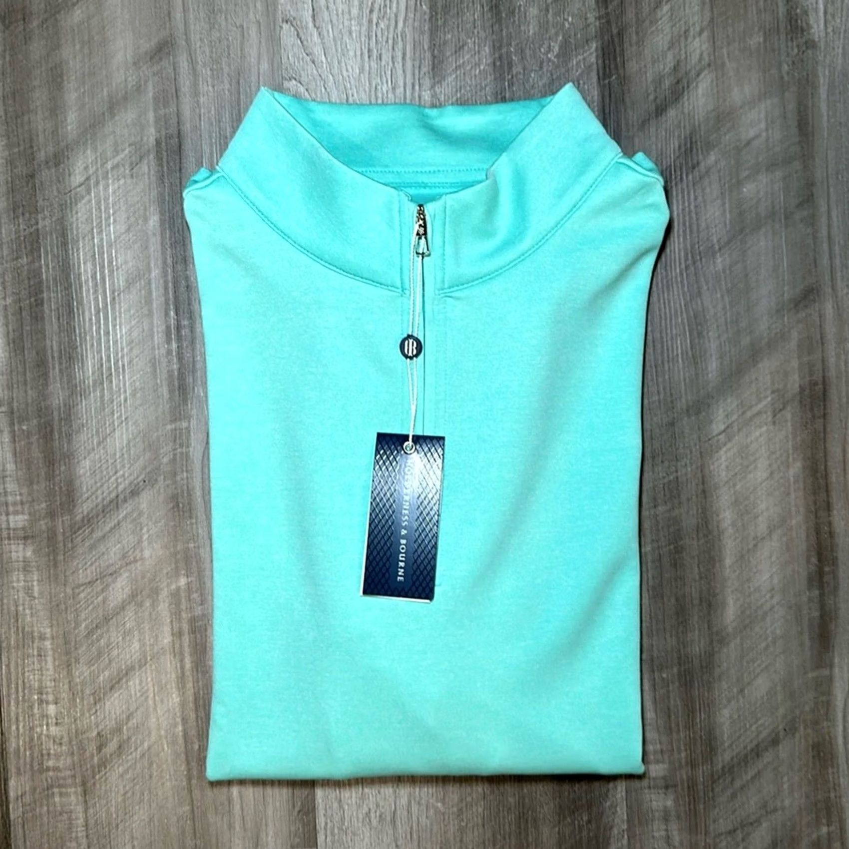 Vintage Holderness & Bourne Dry Luxe Performance Tailored Fit Quarter Zip Pullover M Mens Green Sweatshirt Regular Long Description: N/A Size US M / EU 48-50 / 2 - 2 Thumbnail
