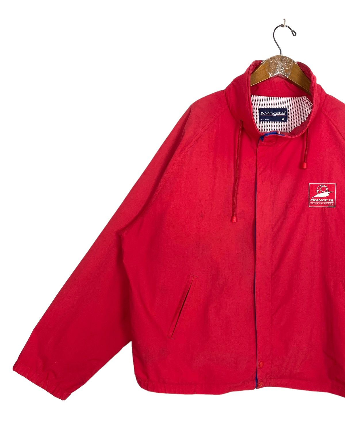 Swingster Rare‼️ Vintage Swingster France 98 World Cup Jacket Made Usa Size US XL / EU 56 / 4 - 2 Thumbnail