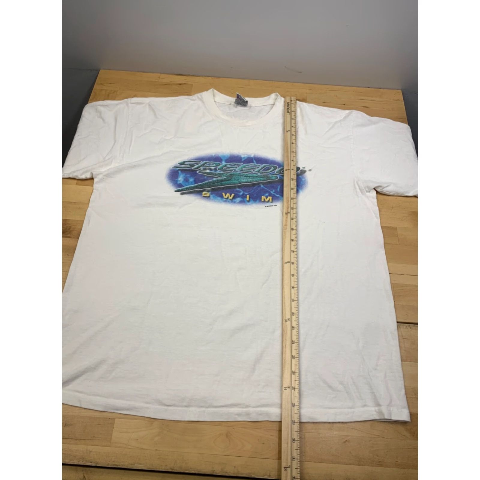 Speedo VINTAGE Speedo Shirt Mens XL White 90s Graphic Tee Short Sleeve Crew Neck Logo Mens 90s Speedo Shirt White XL Size US XL / EU 56 / 4 - 4 Thumbnail