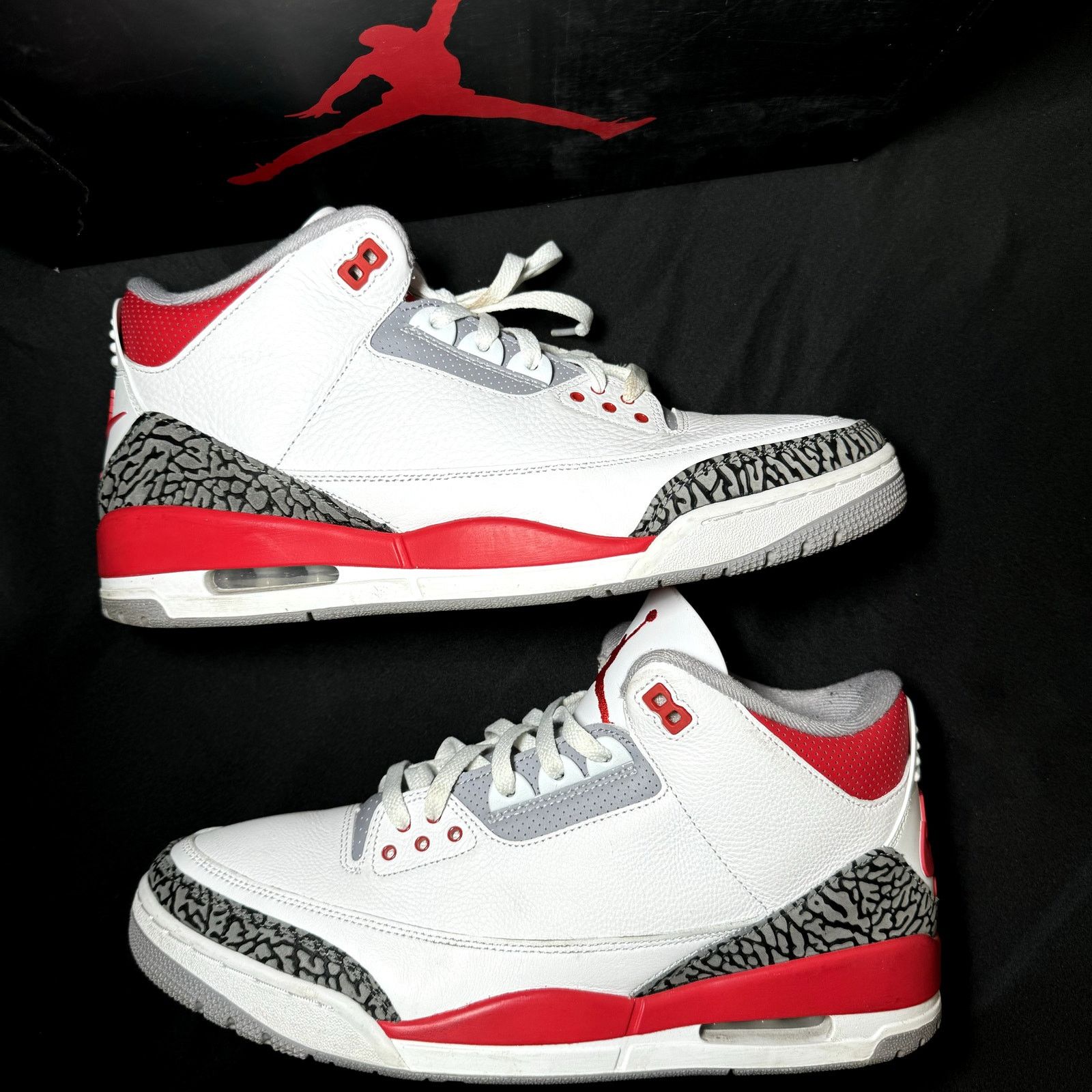 Jordan Brand × Nike Size 13 - Nike Air Jordan 3 Retro Fire Red 2022 Men's Shoes Size US 13 / EU 46 - 2 Thumbnail
