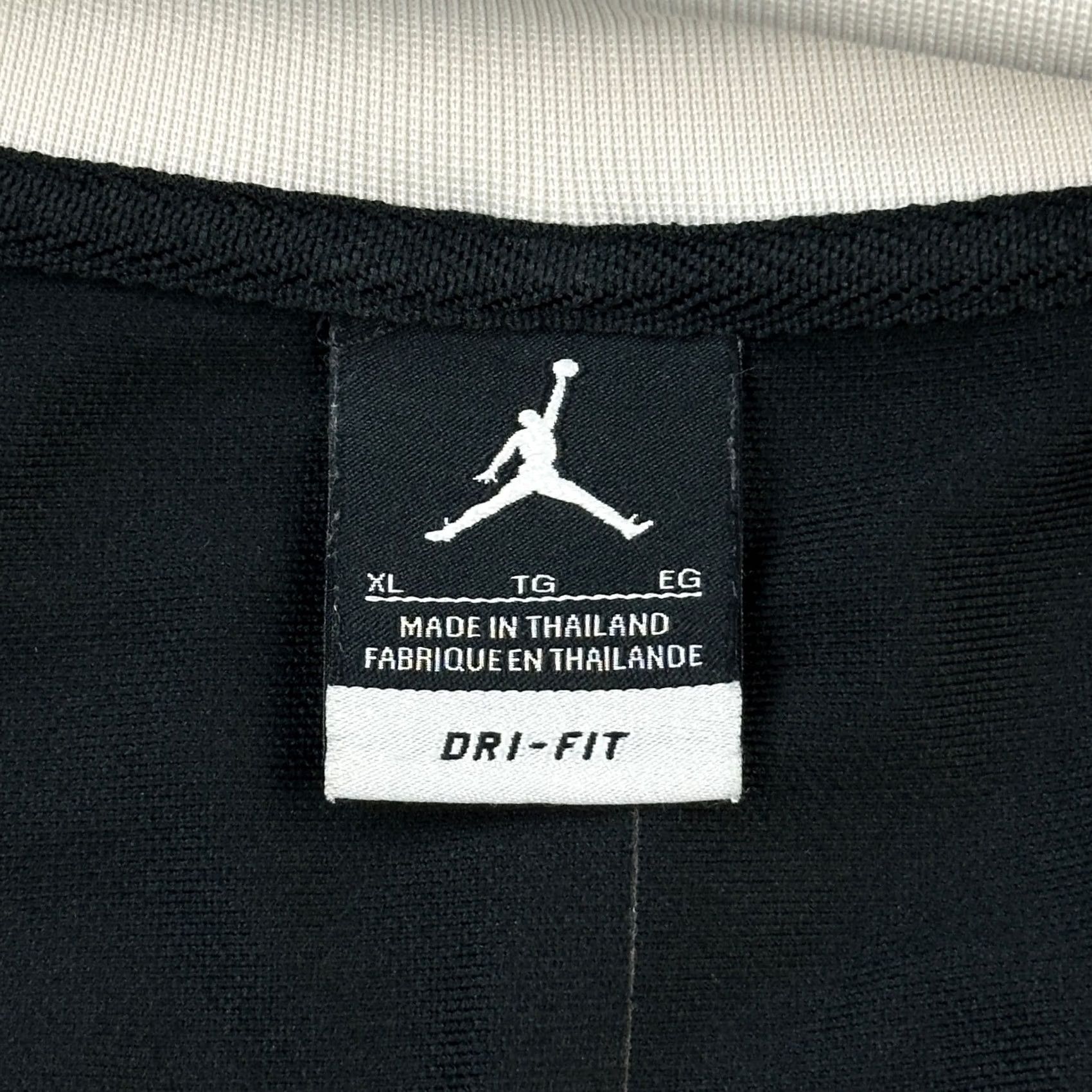 Jordan Brand VINTAGE Jordan Team Jacket Mens XL Black Dri Fit Full Zip Hooded Jumpman Logo 2010 Size US XL / EU 56 / 4 - 7 Thumbnail