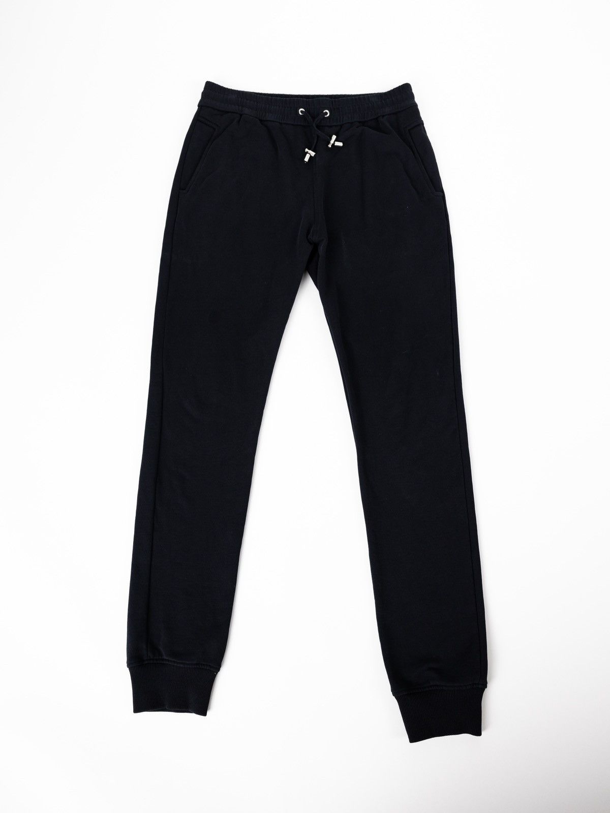 image of Balmain Gold Logo Sweatpants in Black, Men's (Size 34)