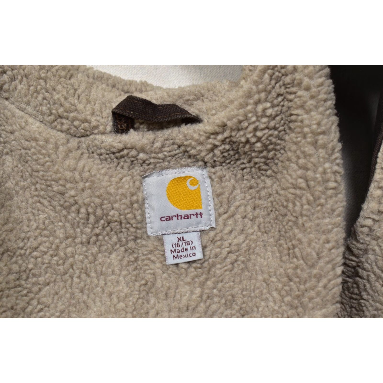 Carhartt VINTAGE Carhartt Sandstone Sherpa Lined Mock Neck Vest Dark Brown Women XL 16/18 Size XL / US 12-14 / IT 48-50 - 7 Thumbnail