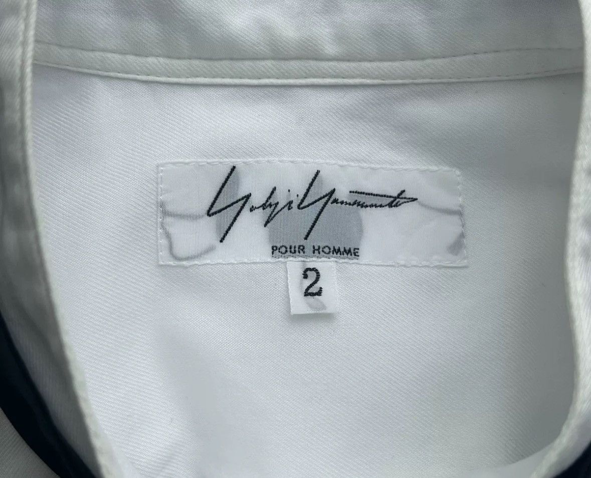 Yohji Yamamoto Yohji Yamamoto 11aw Ribbon Tie White Shirt 2412-Nextarrow Size US M / EU 48-50 / 2 - 6 Thumbnail