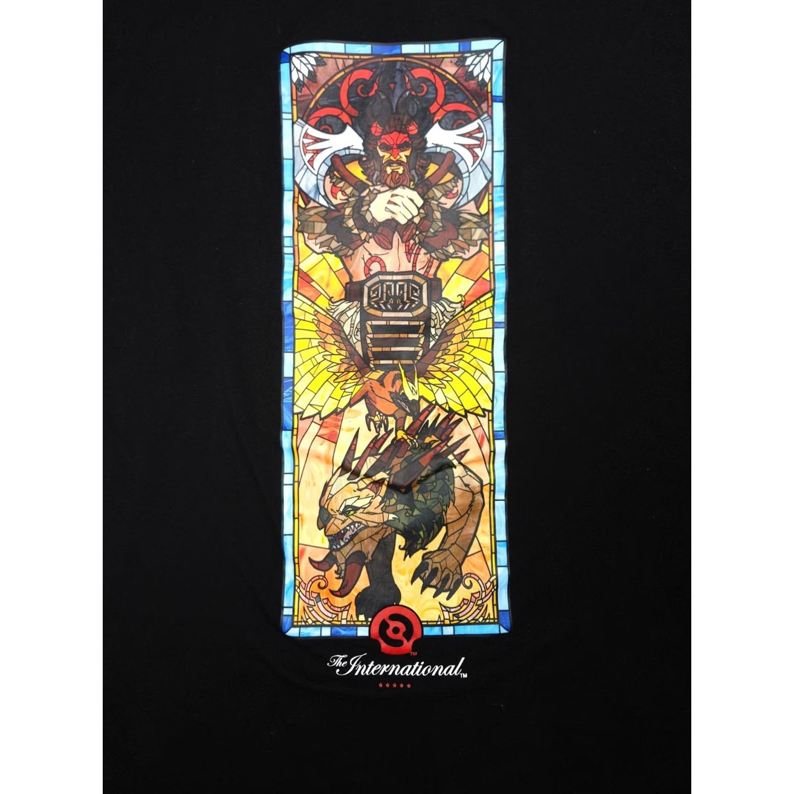 Doublet DOTA 2 T-Shirt Men's XL Black Graphic Double Sided TI 12 Beast International Roller Valve Theme Game Men Regular Crew Neck Short Sleeve Cotton Shirt Size US XL / EU 56 / 4 - 5 Thumbnail