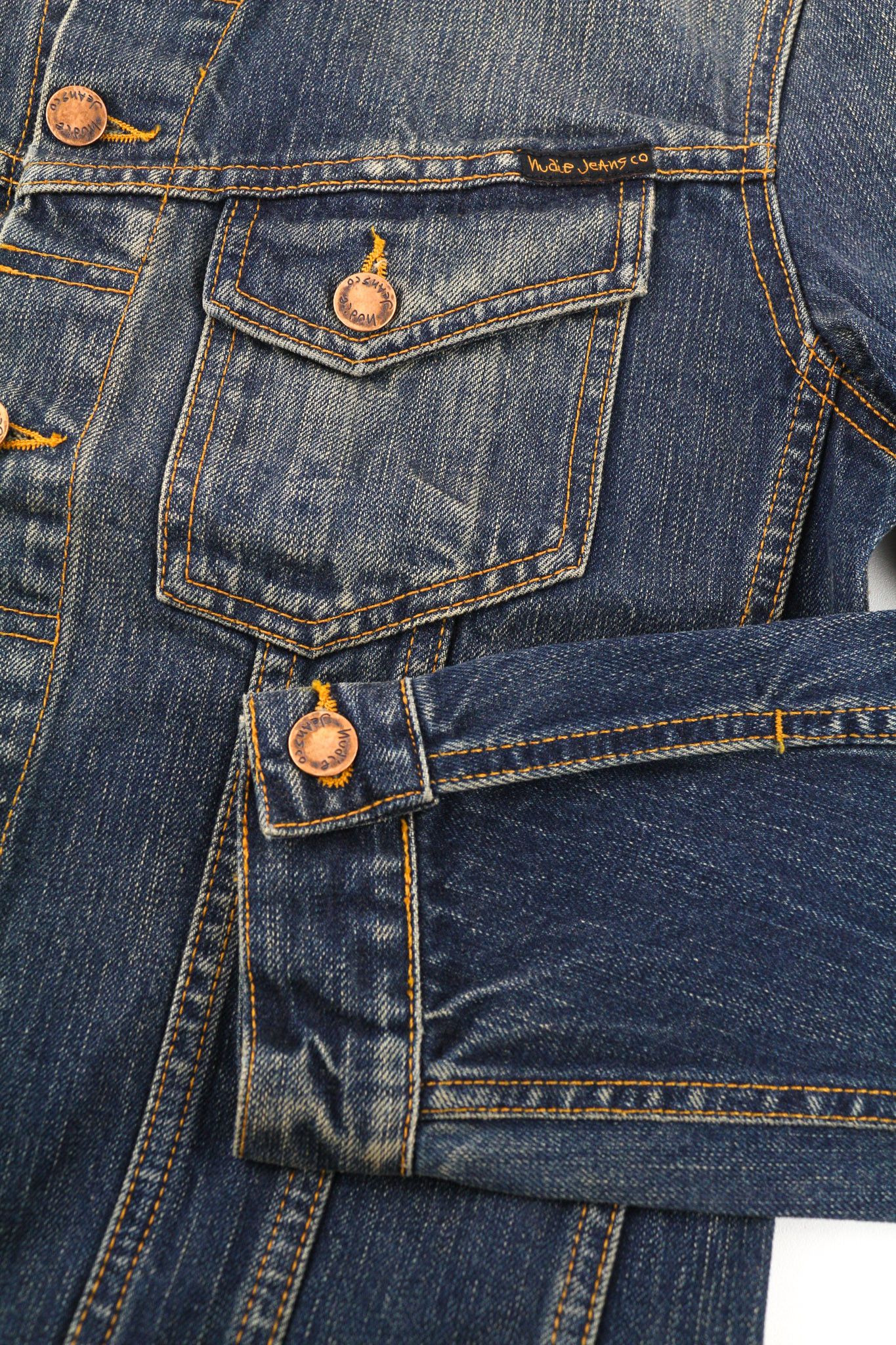 Nudie Jeans BILLY DARK AUTHENTIC DENIM S Blue Denim Jacket 80392 Size US S / EU 44-46 / 1 - 5 Thumbnail