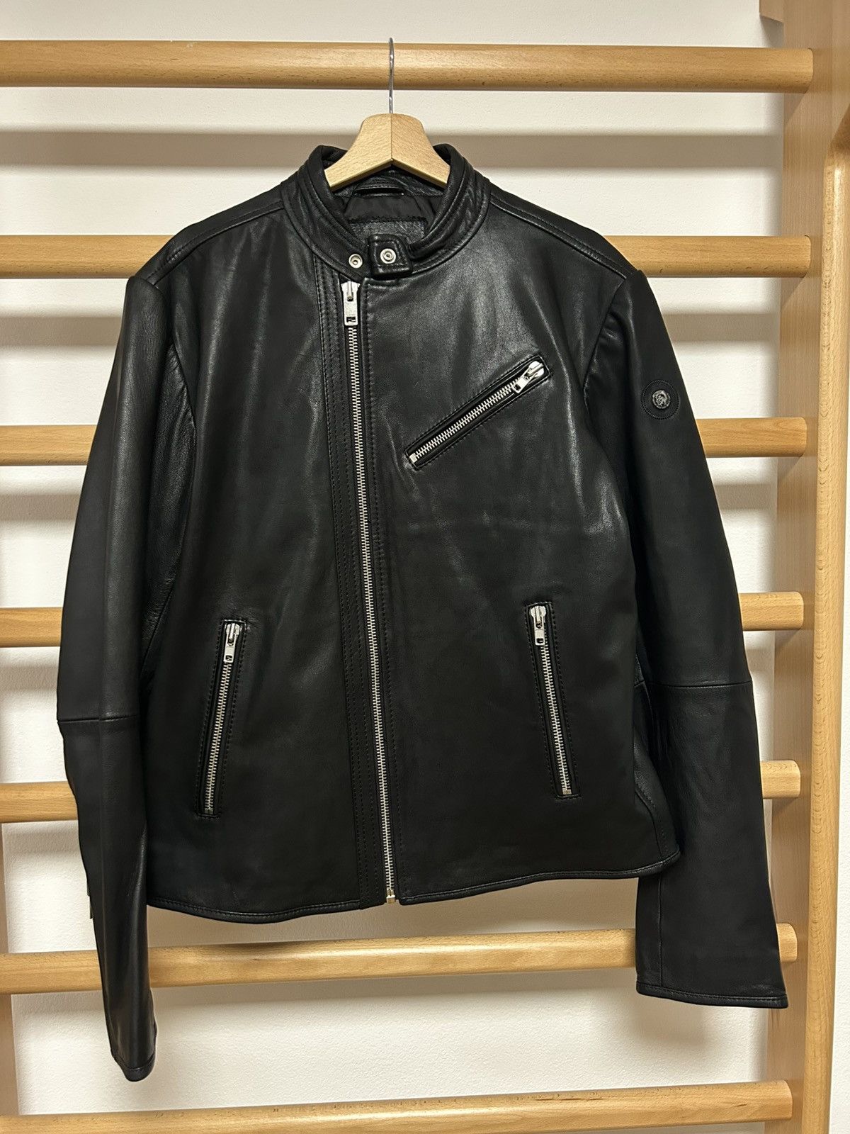 Diesel Diesel leather jacket with zip Size US XXL / EU 58 / 5 - 1 Thumbnail