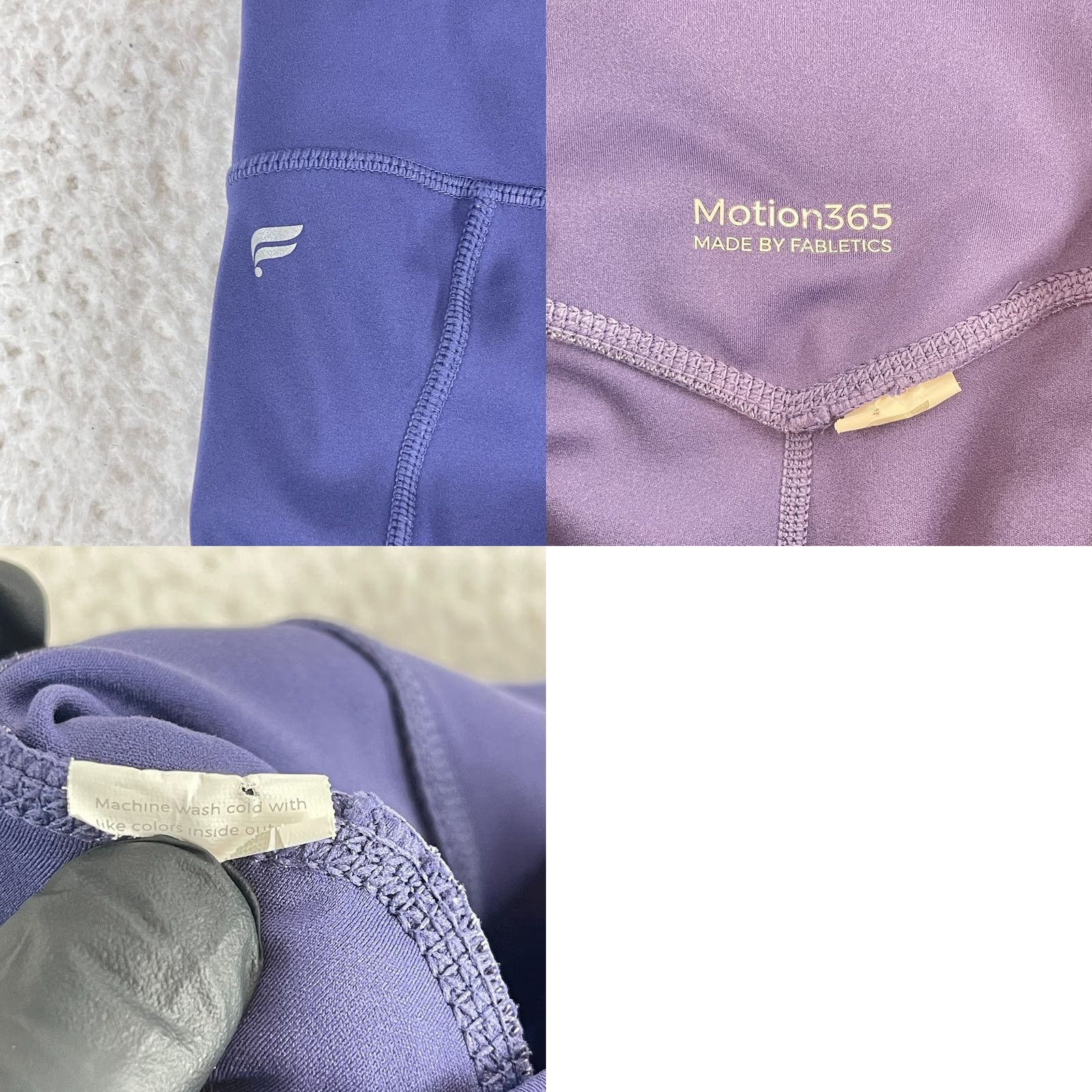 Fabletics Fabletics Motion 365 Purple Full Length Leggings Womens Pull On Stretch Size S Size 27" / US 4 / IT 40 - 9 Thumbnail